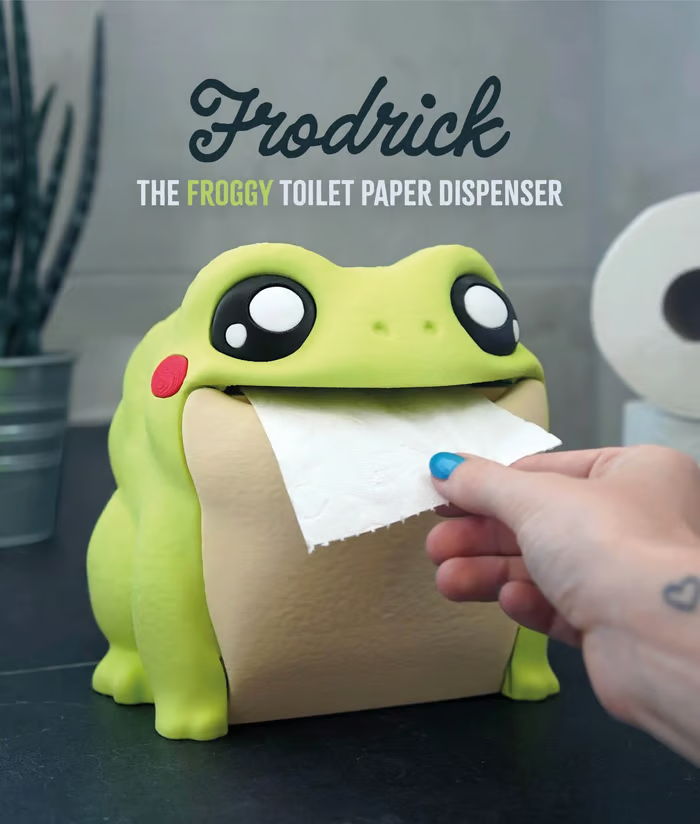 Frodrick the Frog 🐸 Toilet Paper Dispenser