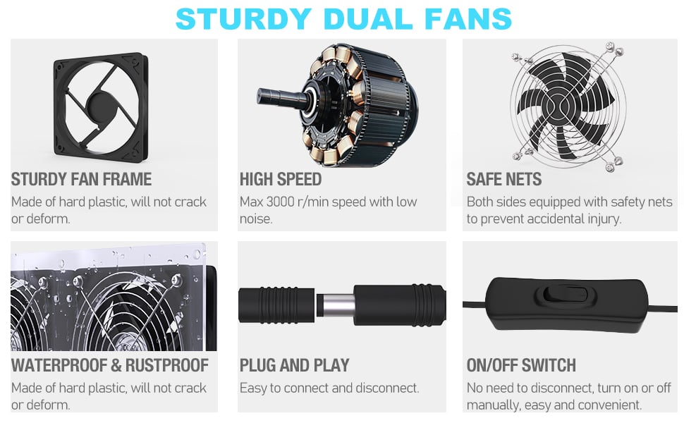 solar greenhouse fan