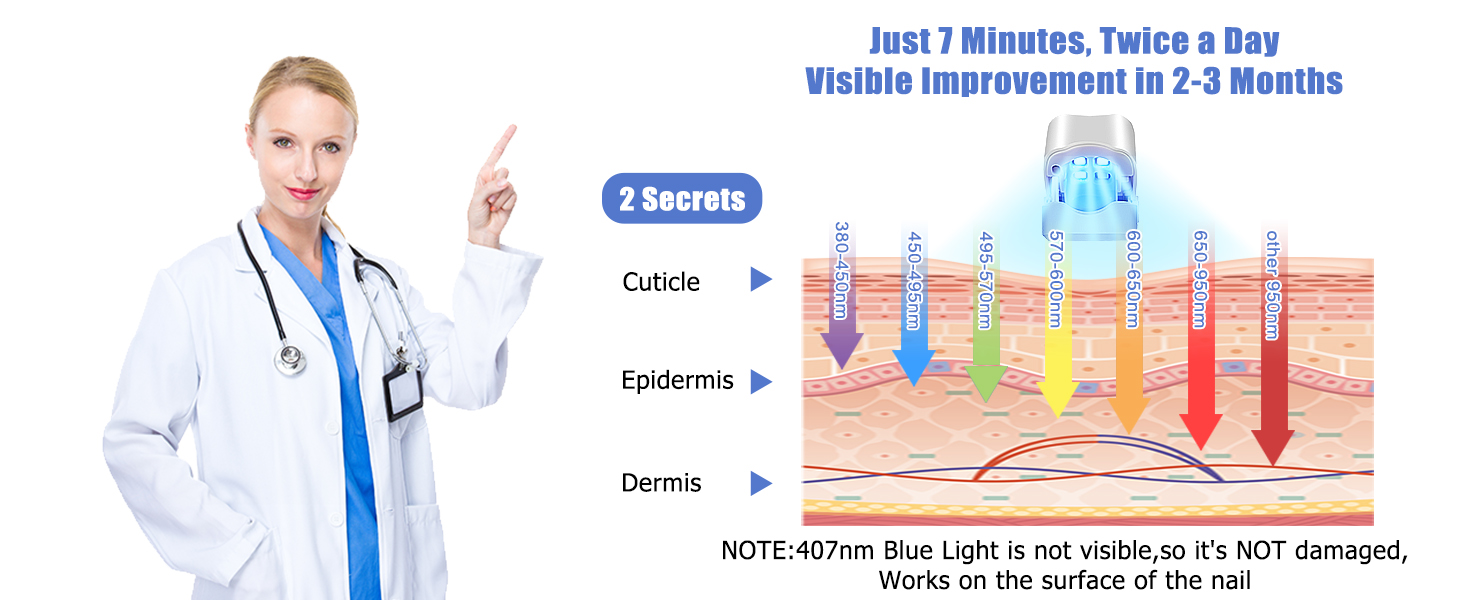 lunavia toenail pen nail light toe treatments device LED light