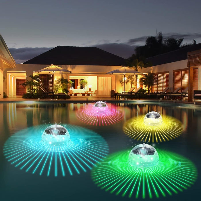 Floating Swimming Pool Disco Light - Solar Powered Water Drift LED Light