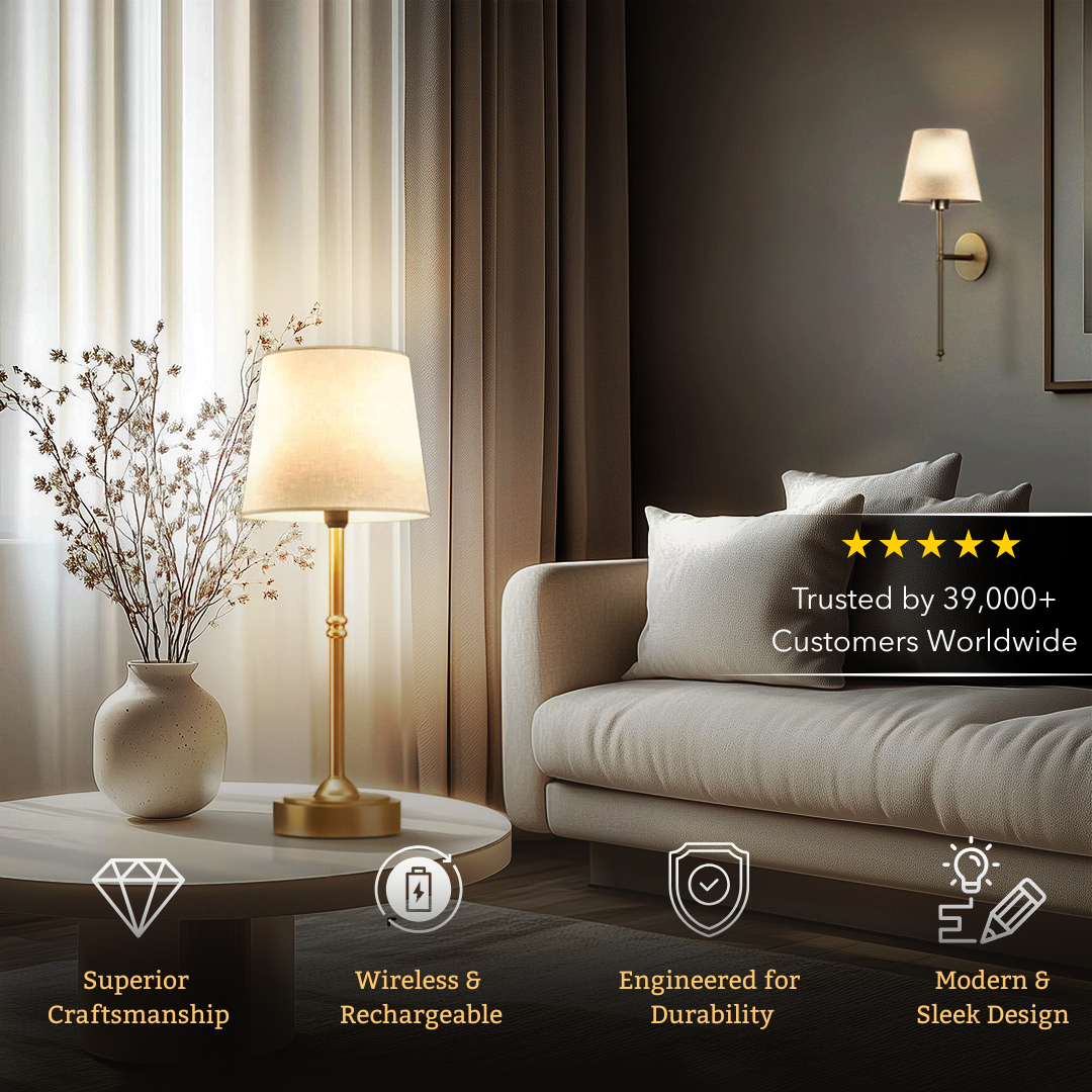 Fabric Cover LED Modern Simple Desk Lamp