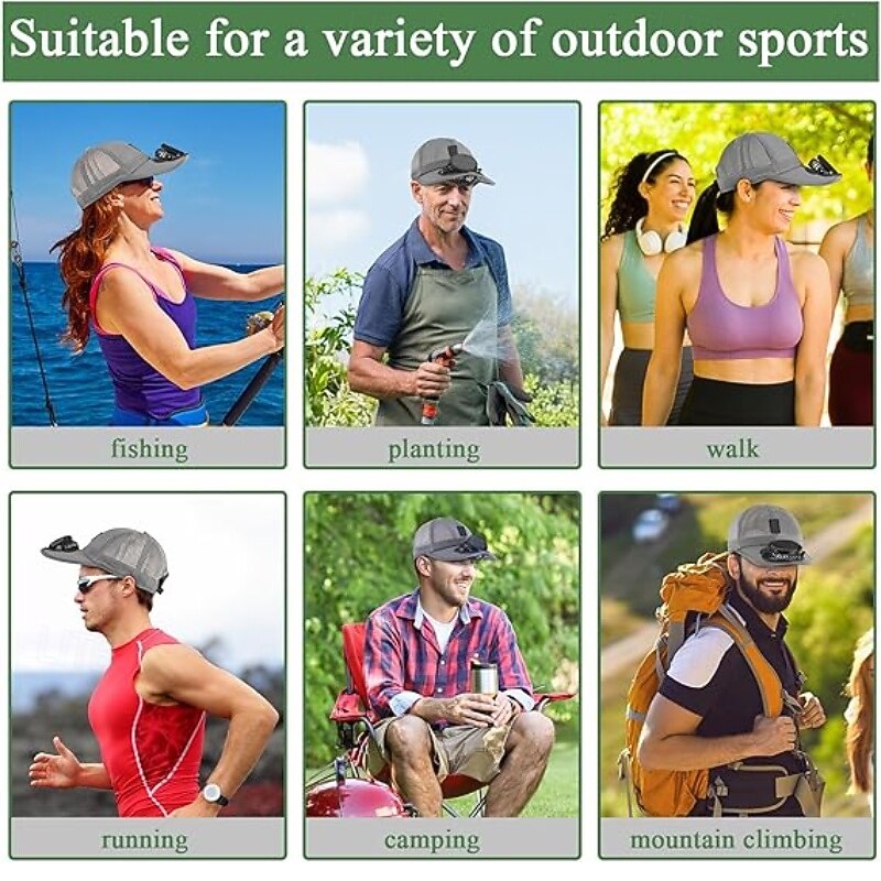 🔥Solar Rechargeable Peak Cap🧢