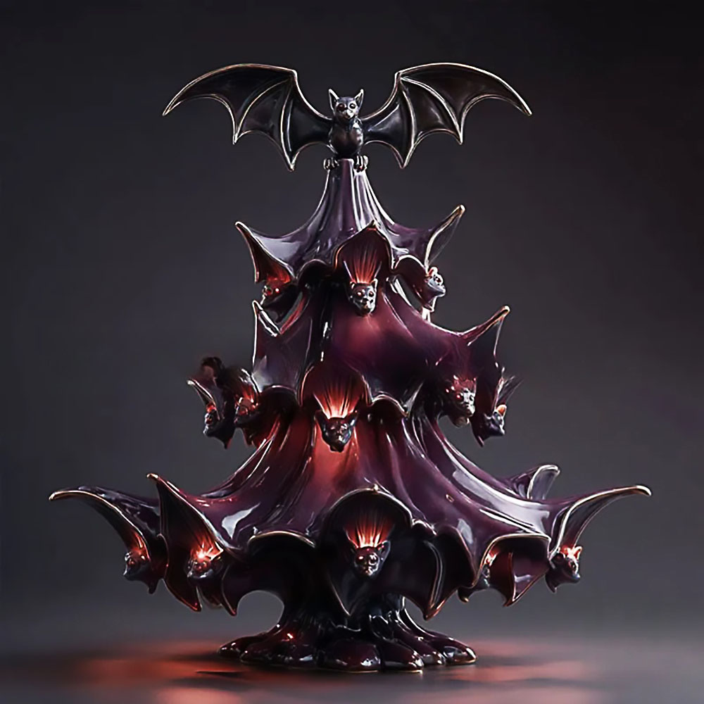 🎃🔥Enchanted Halloween Light-Up Tree Collection – Spooky Tabletop Décor