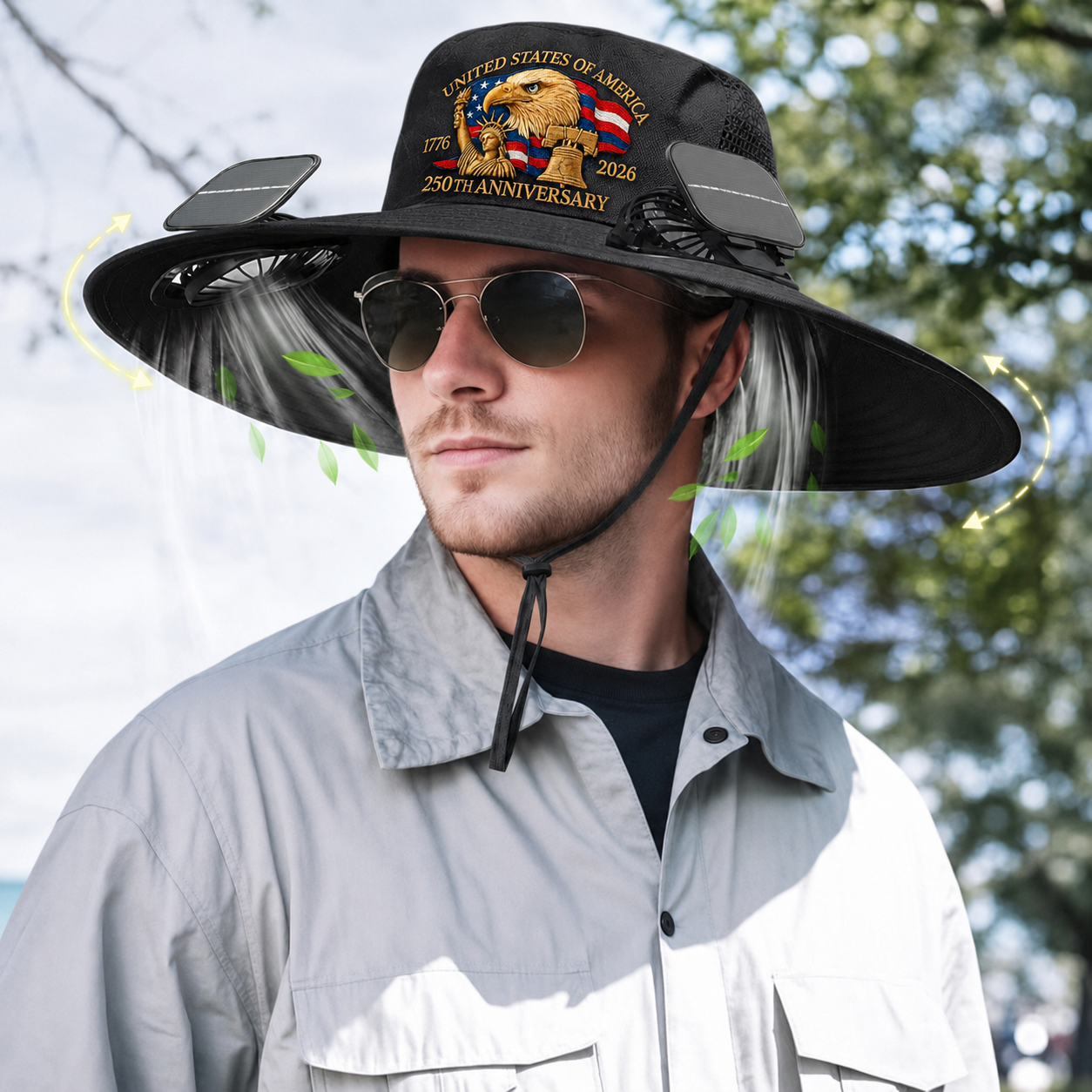 250th Anniversary Solar Dual-Fan Hat