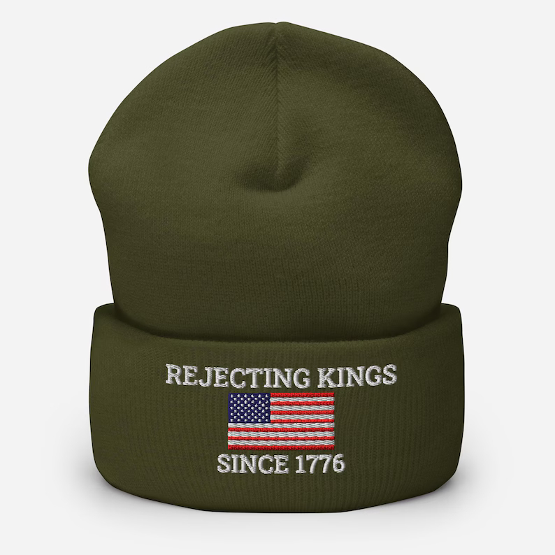 Rejecting Kings Embroidered Cuffed Beanie