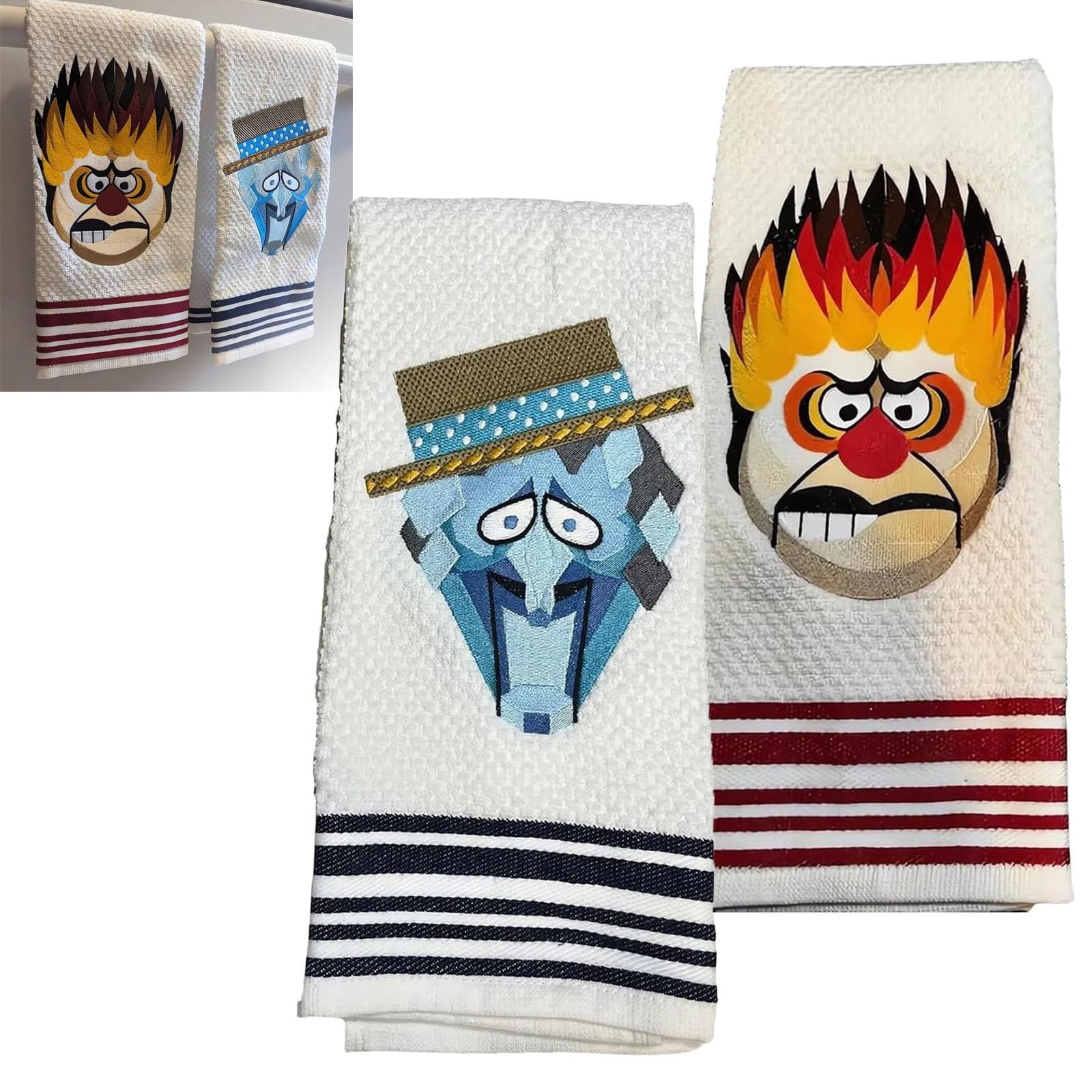 🔥Christmas Sale 49% OFF - Heat Miser Snow Miser Christmas Towel