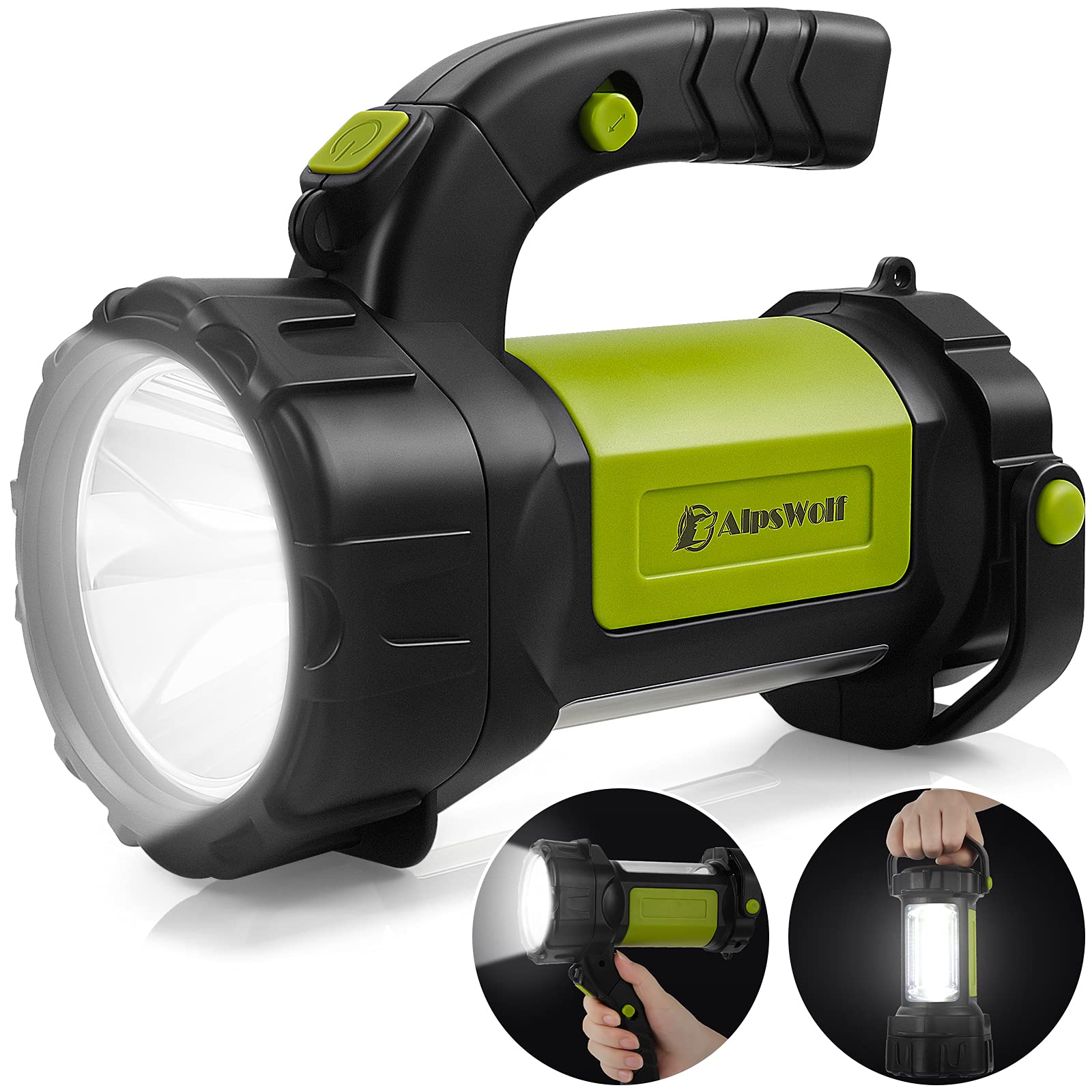 LED Flashlight Spotlight Lantern for Emergency, Outdoor Hiking, Power Outages