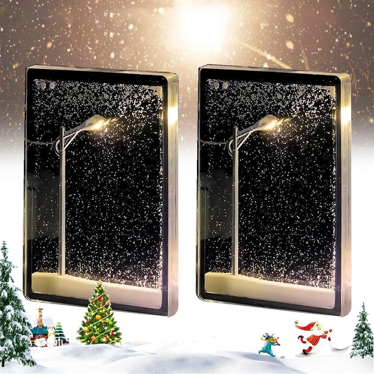 Snowy Night Street Lamp DIY Materials Street Flowing Lamp