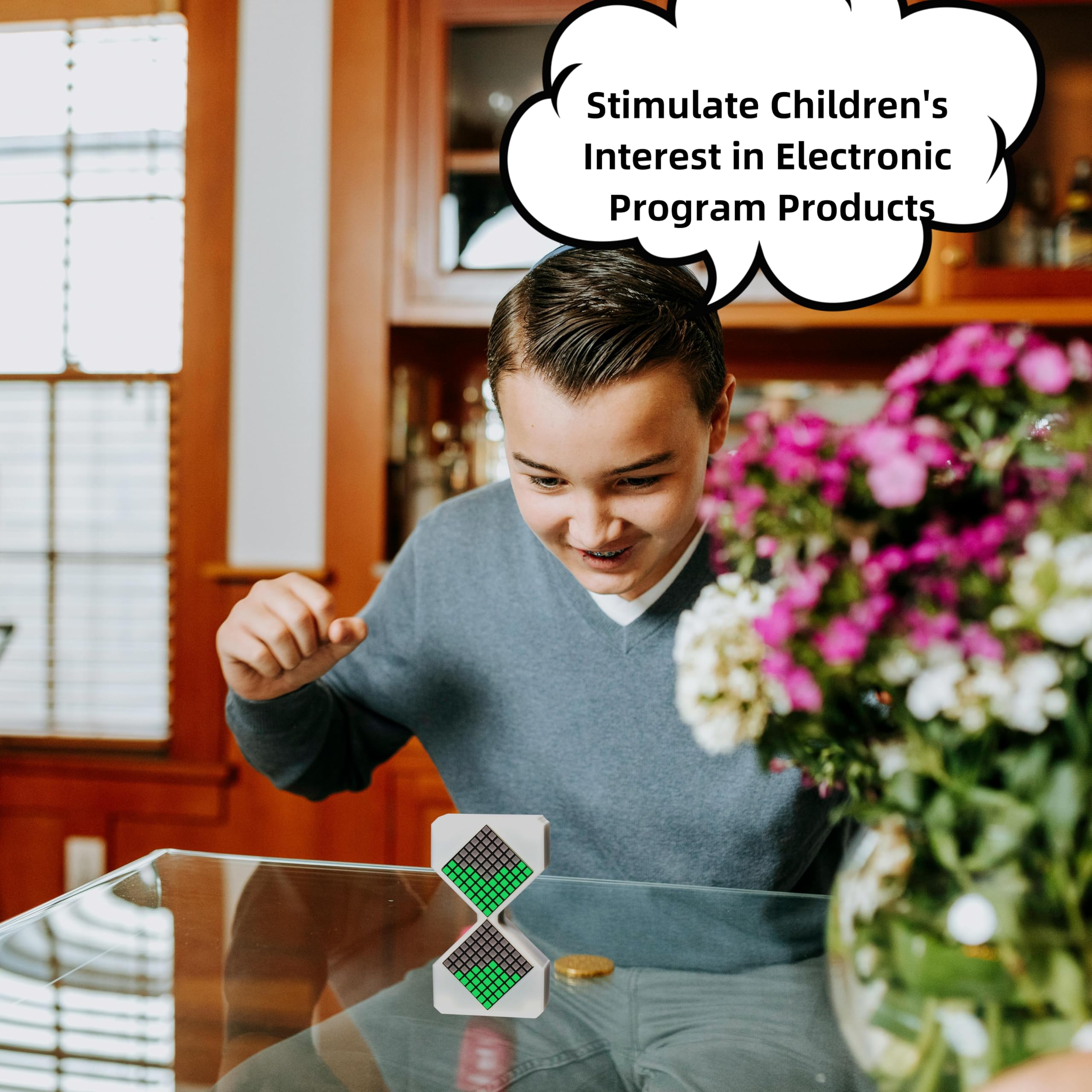 Funny LED Electronic Hourglass with Gravity Sensor