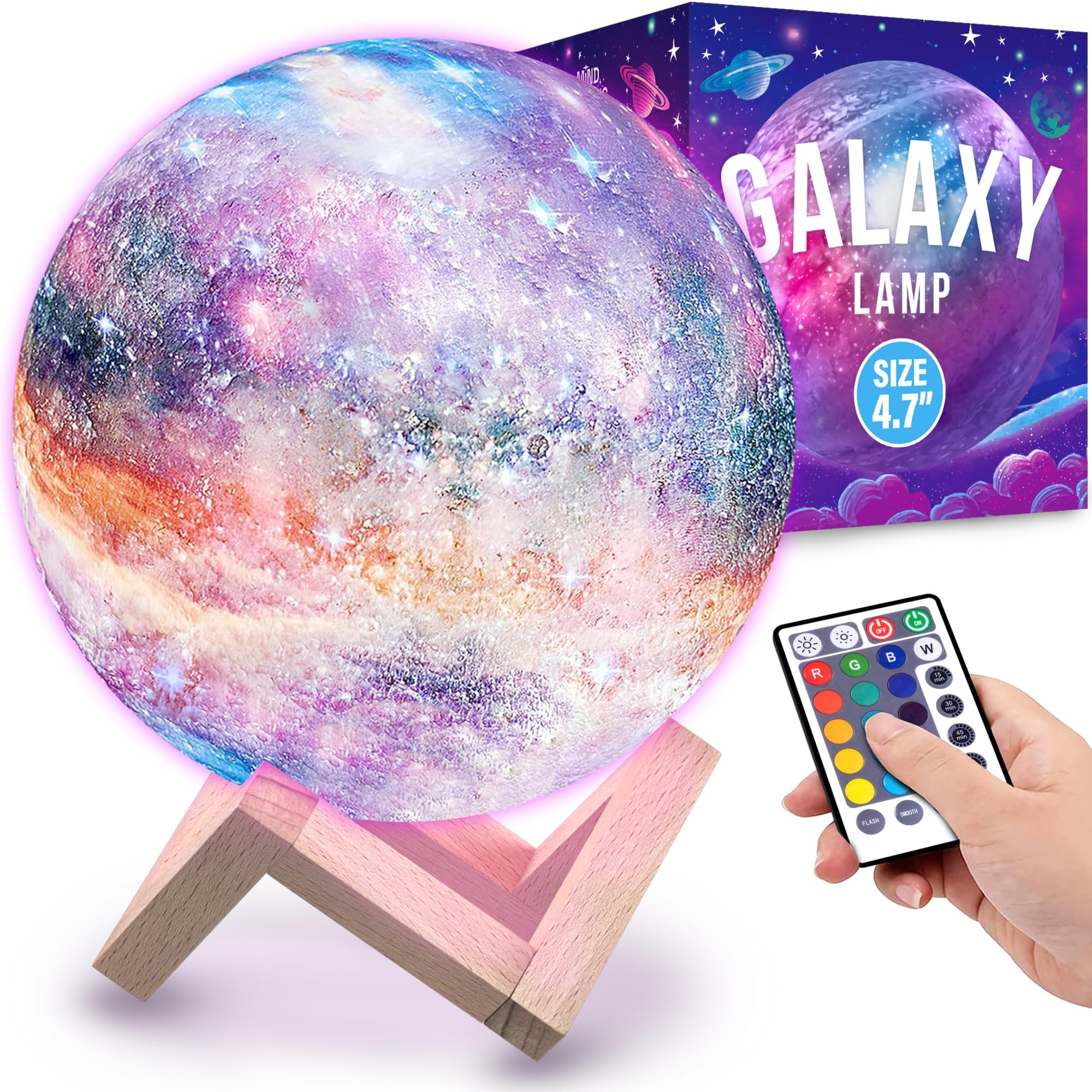 Galaxy Moon Lamp