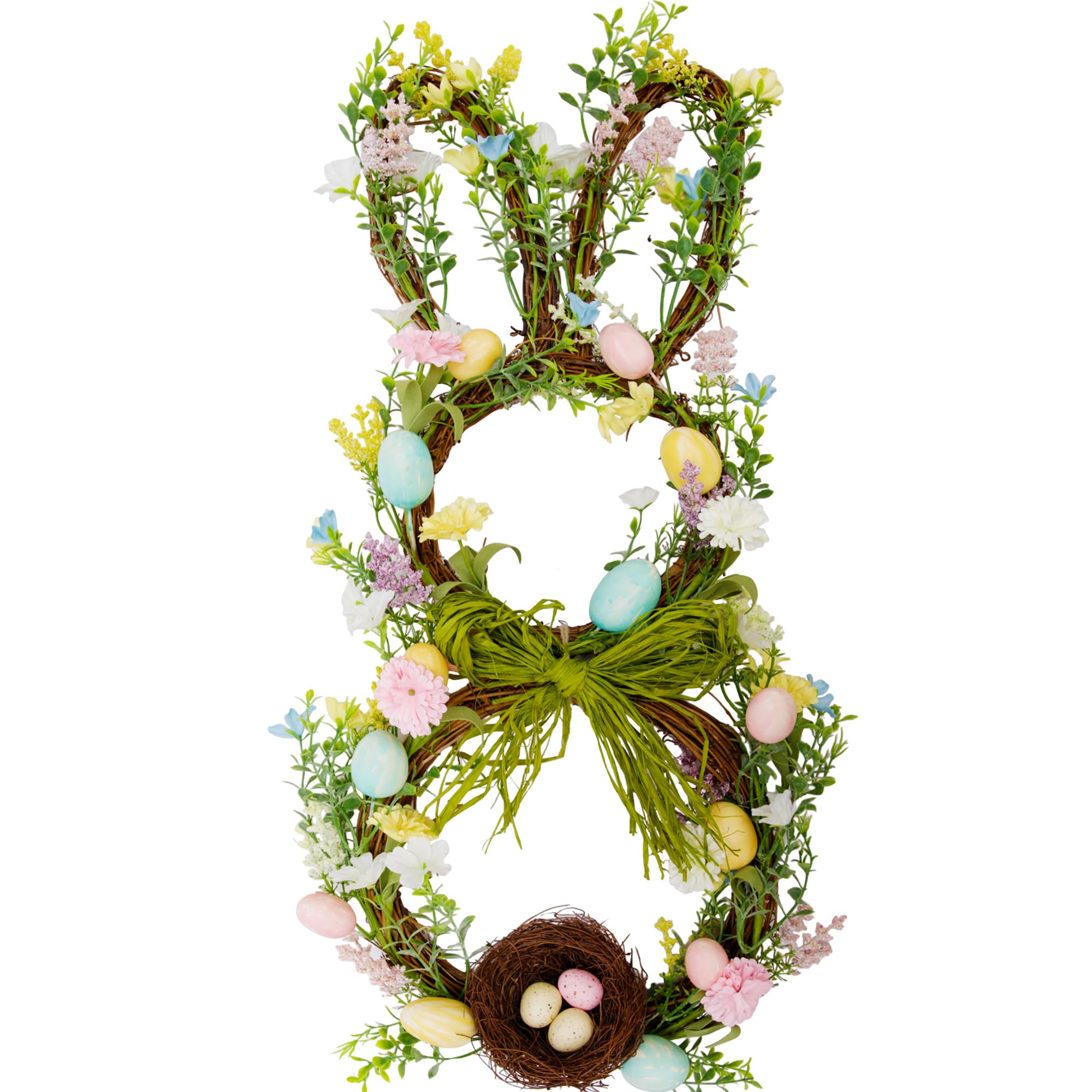 27" Easter Front Door Bunny Wreath