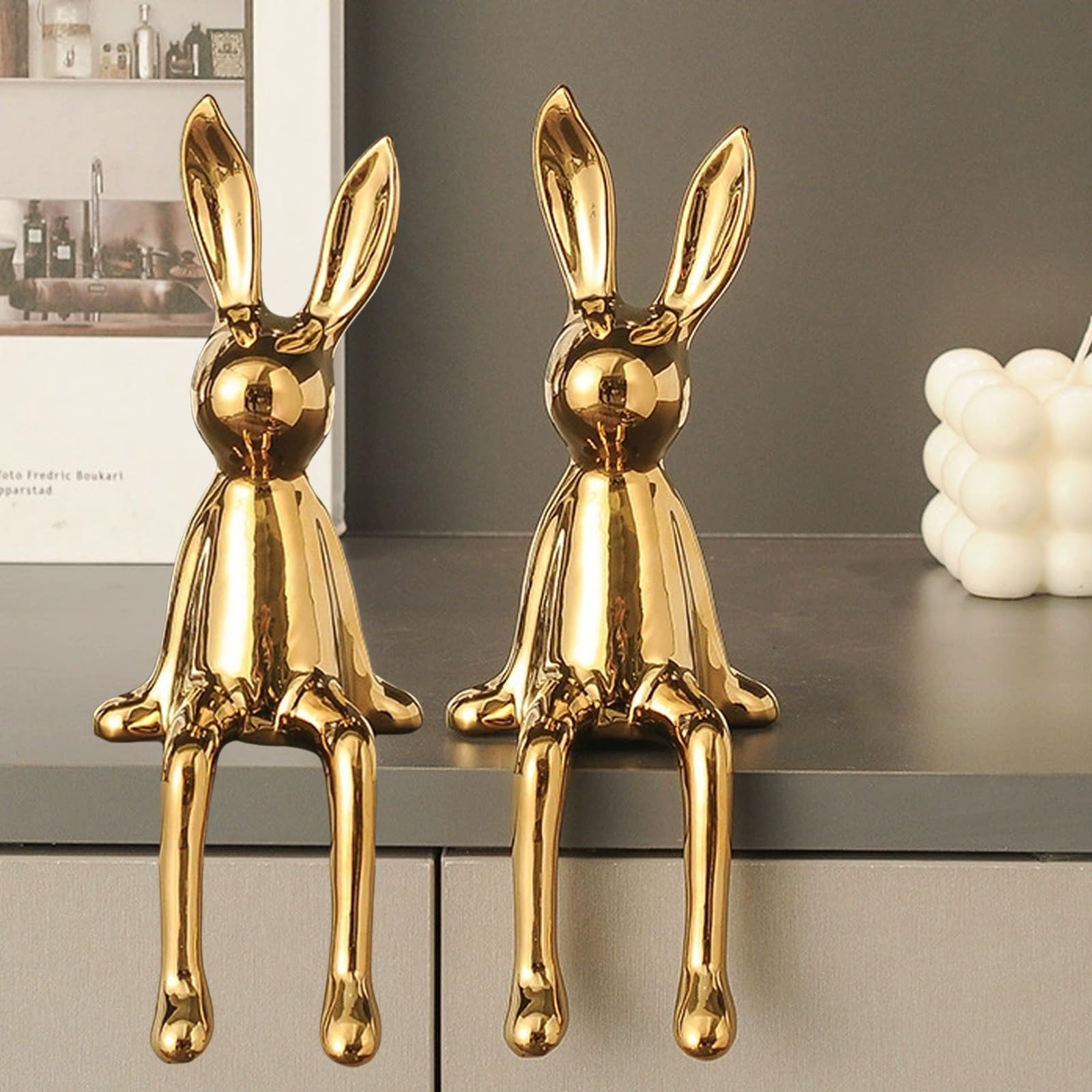 🐰🎉49% off -Golden Bunny Decorative Rabbit Figurines