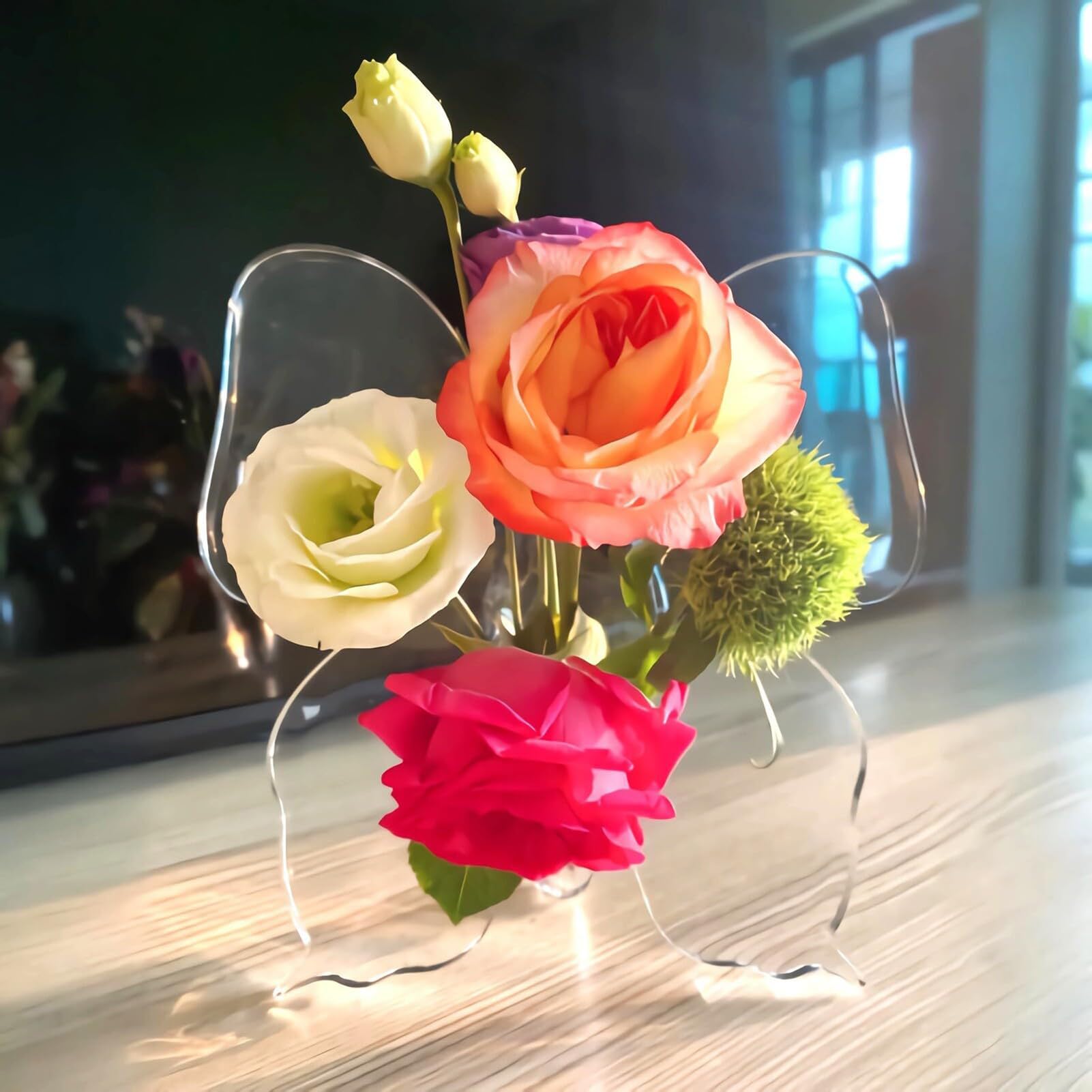 🦋 Clear Plexiglas Butterfly Vase 💐