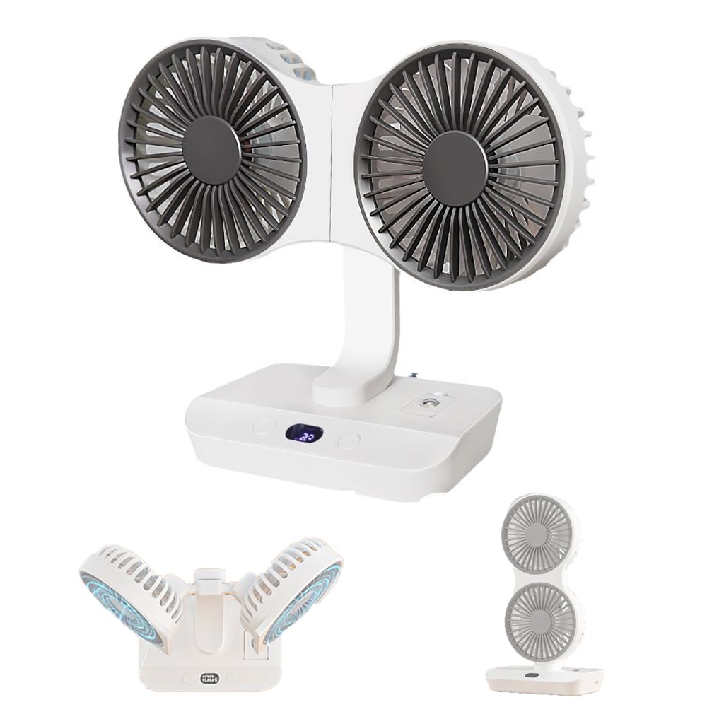 ✨ 2025 New Upgraded Dual Head USB Fan🎁