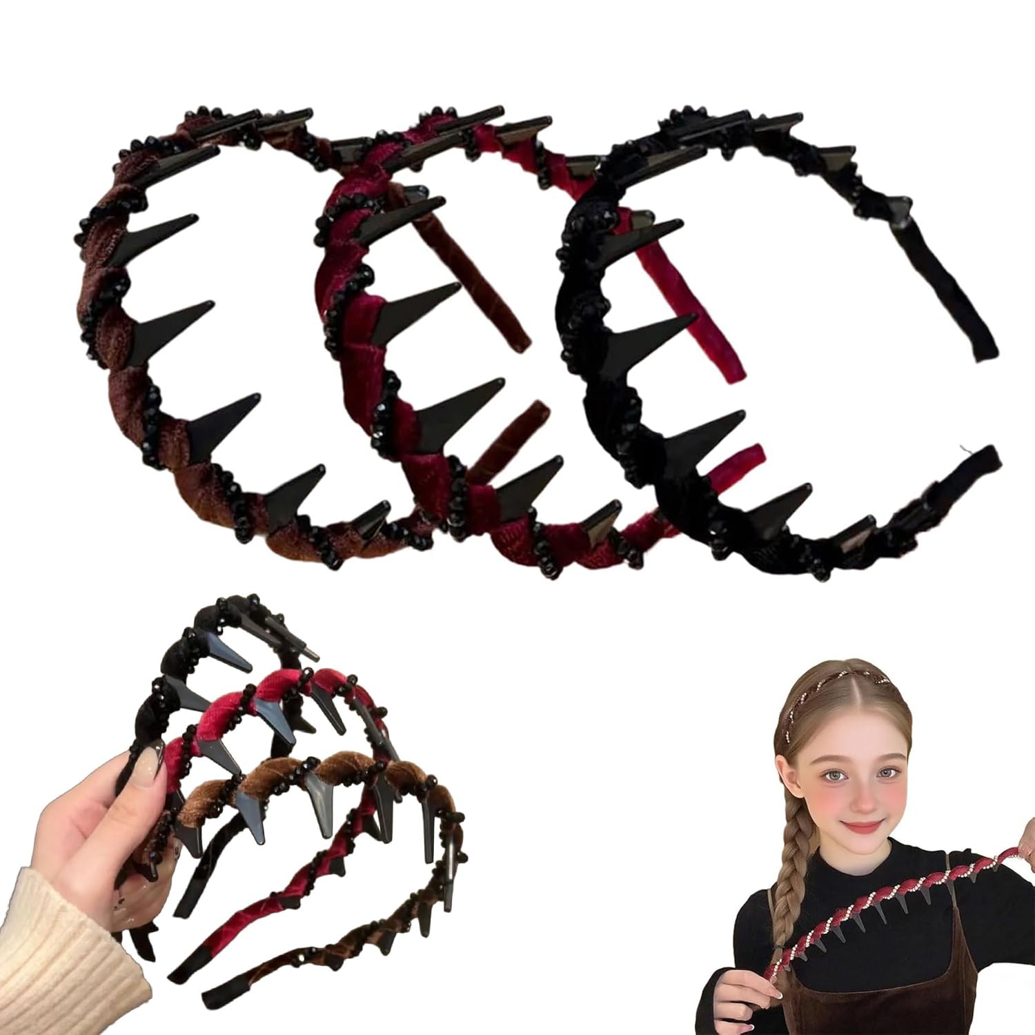 🔥Hot Sale🔥Vintage High Cranium Artificial Pearl Hairband