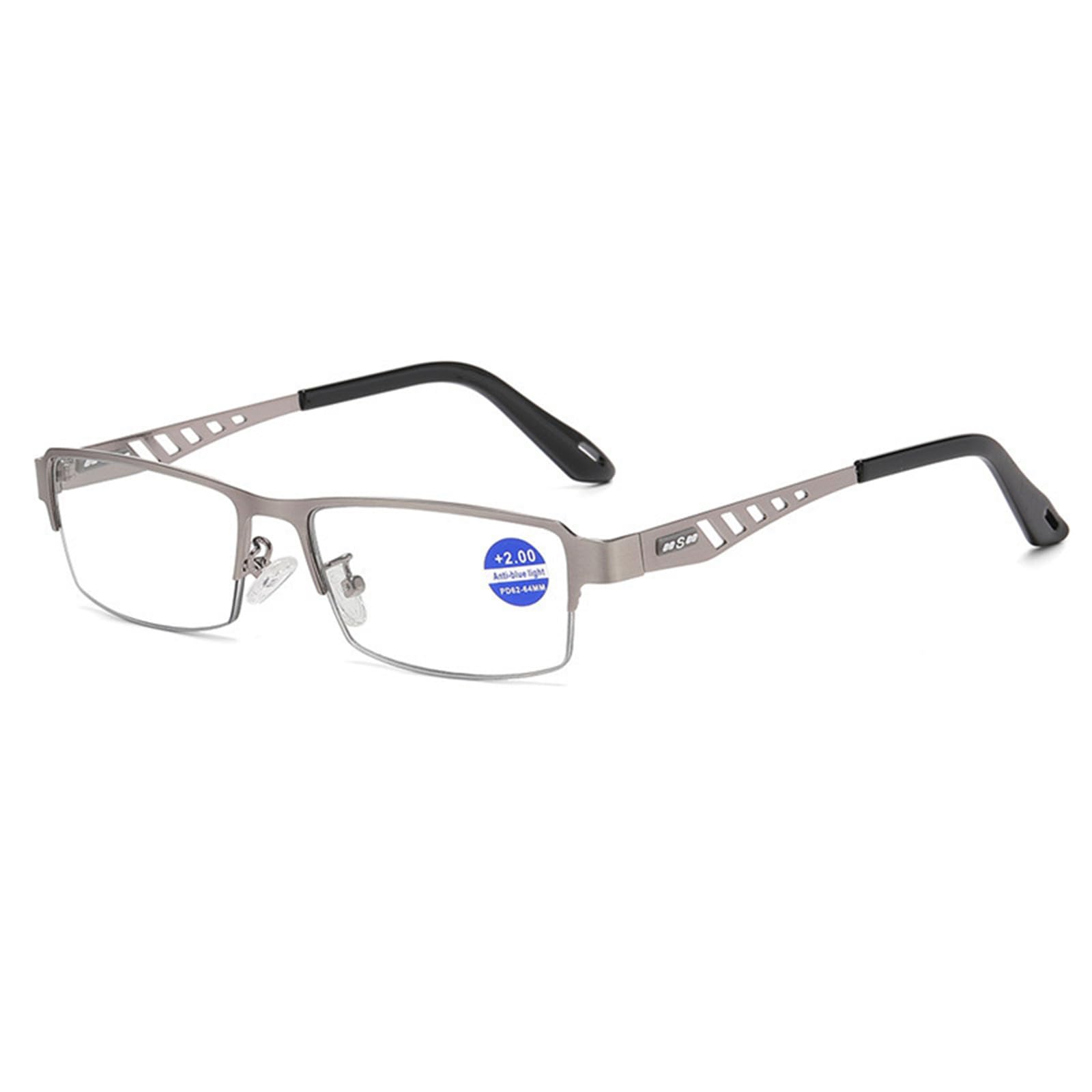 Metal Business Ultralight Anti Blue Light Photochromic Reading Glasses