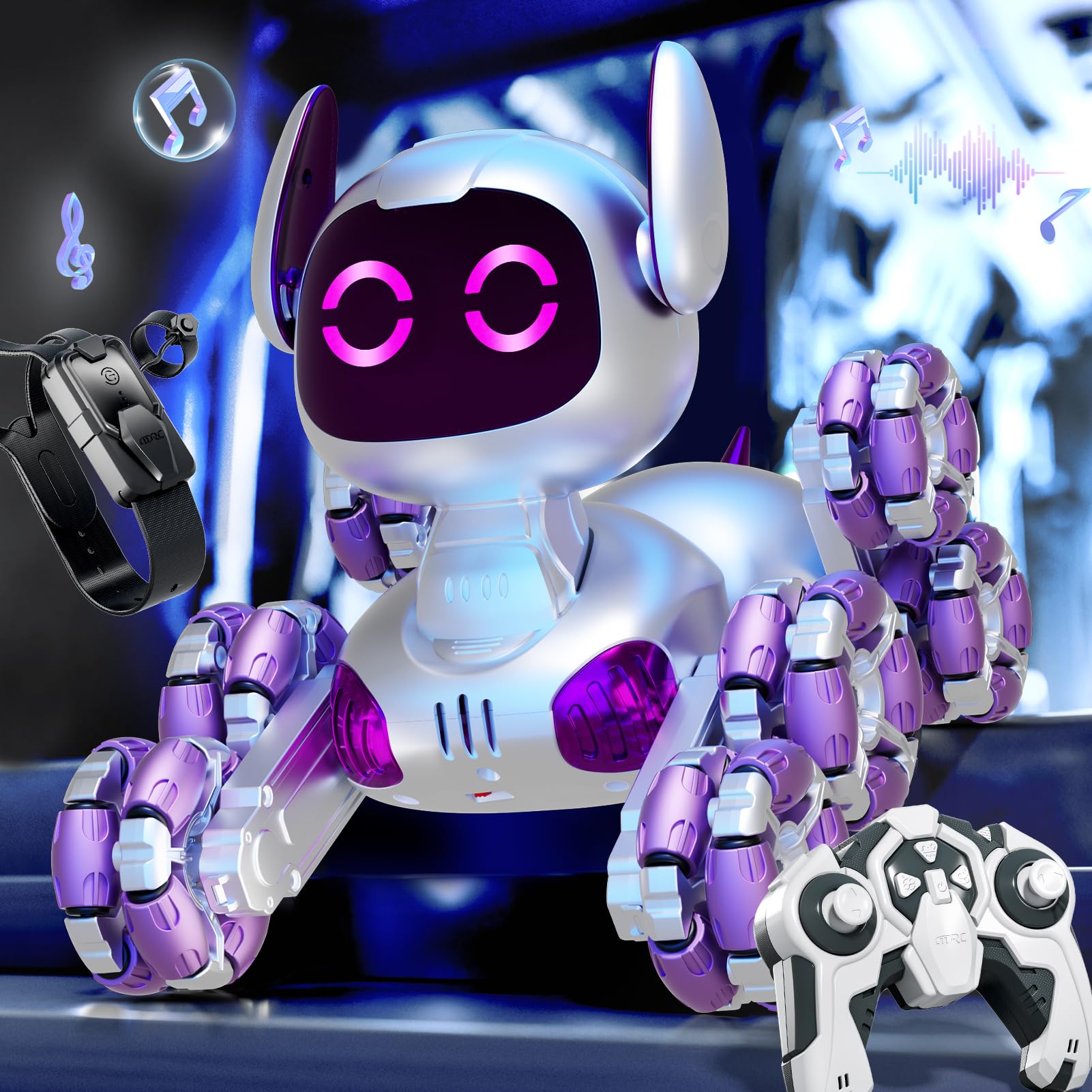 Remote Control Robots Dog Toys with Auto-Demonstration