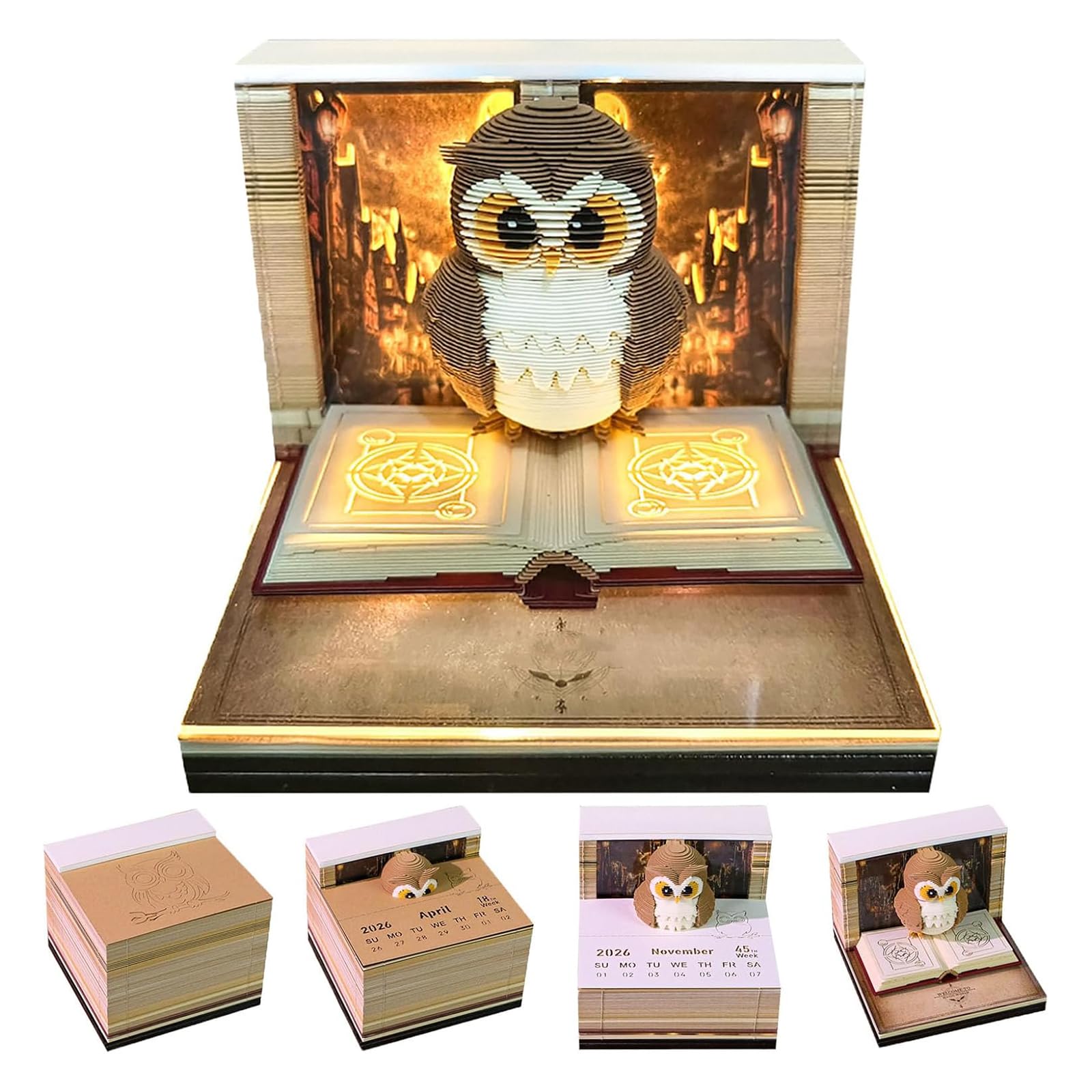 2026 Owl 3D Calendar