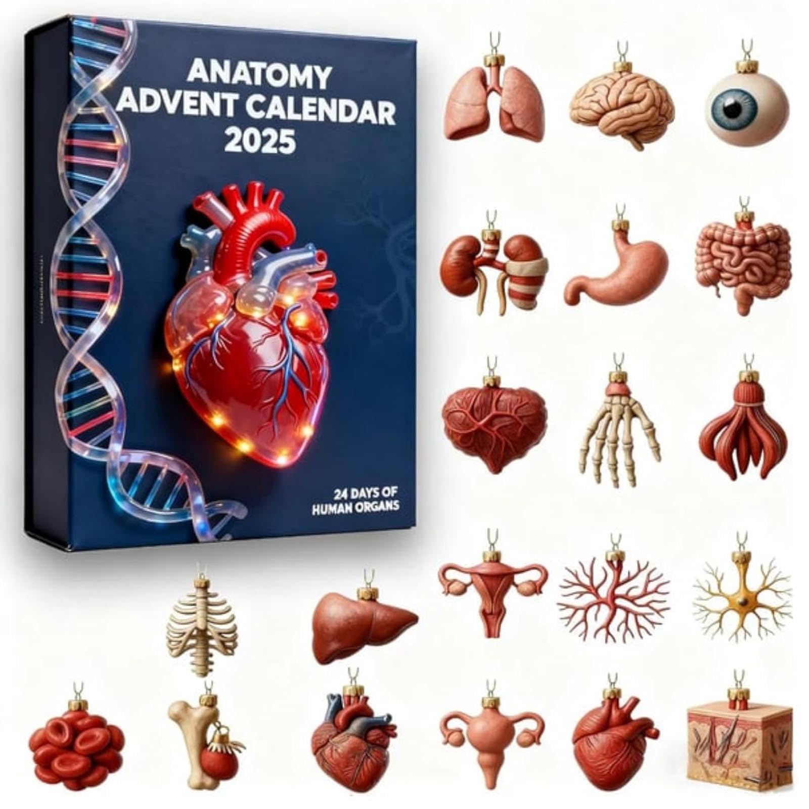 🔥Hot Sale Promotion 49% OFF🧬🫀2025 Anatomy Advent Calendar
