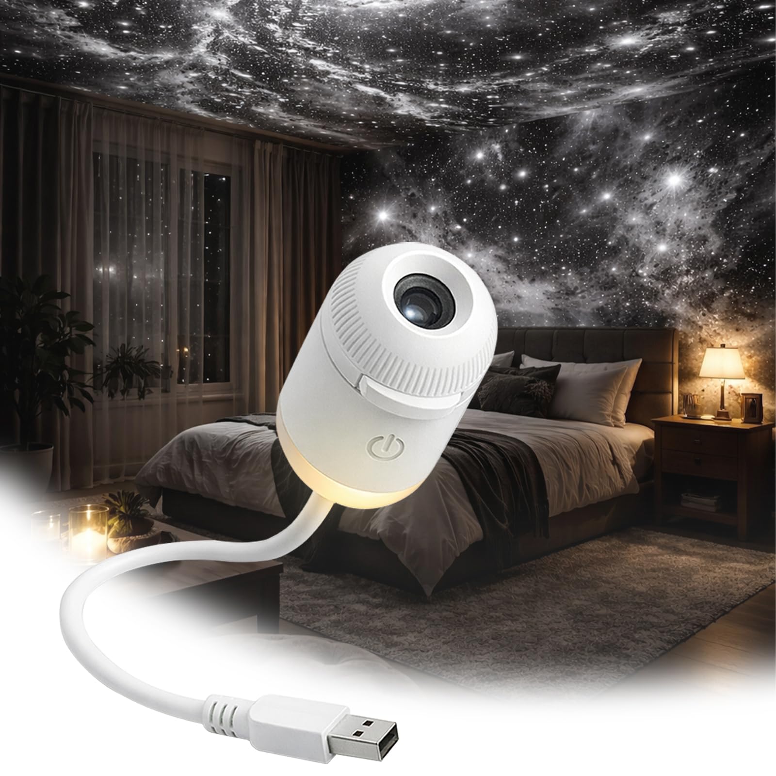 2-in-1 Starry Sky Night Light Projector