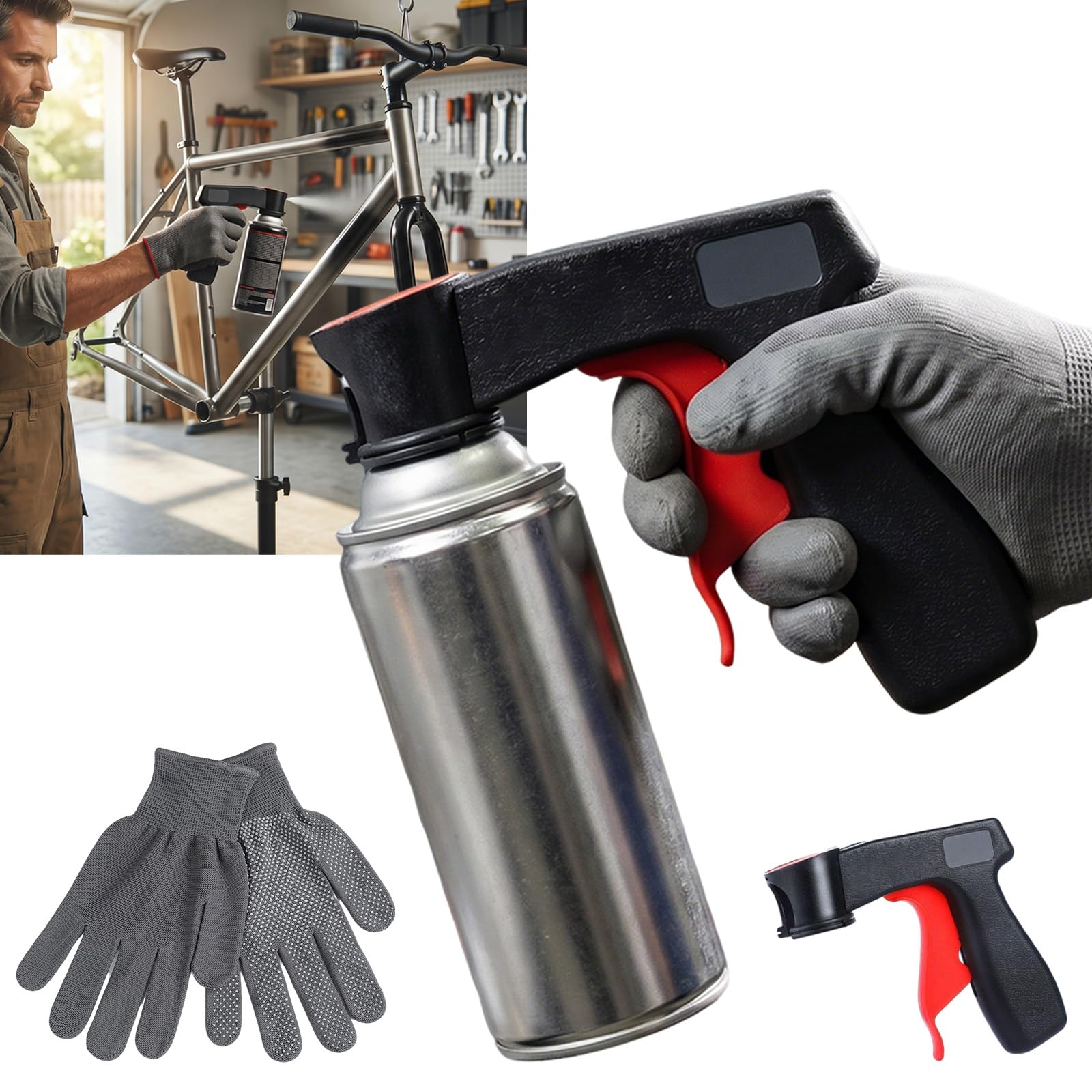 Portable Assisted Spray Painting Handle Tool
