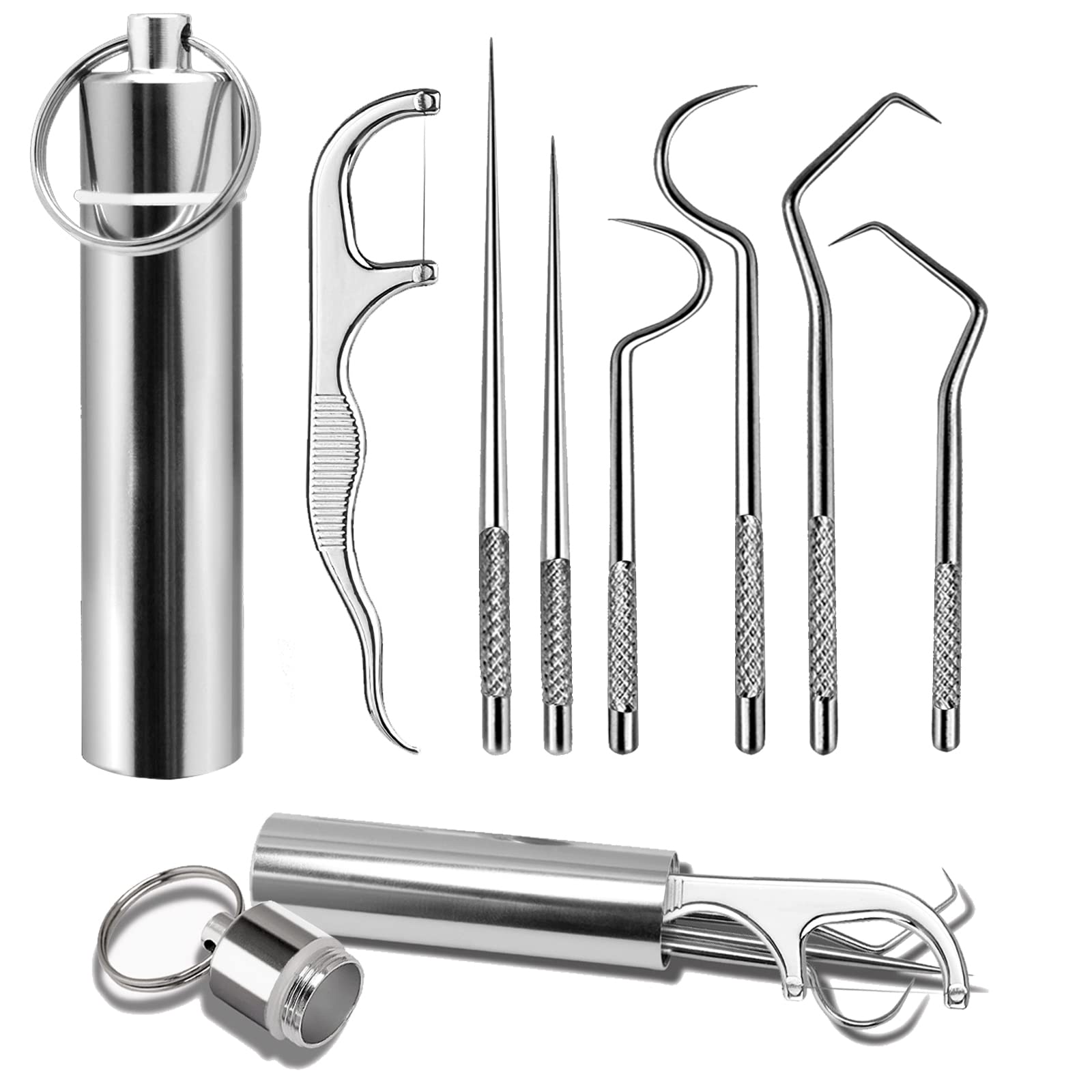 🔥49% OFF👍304 Stainless Steel Toothpick Set 7pcs Reusable