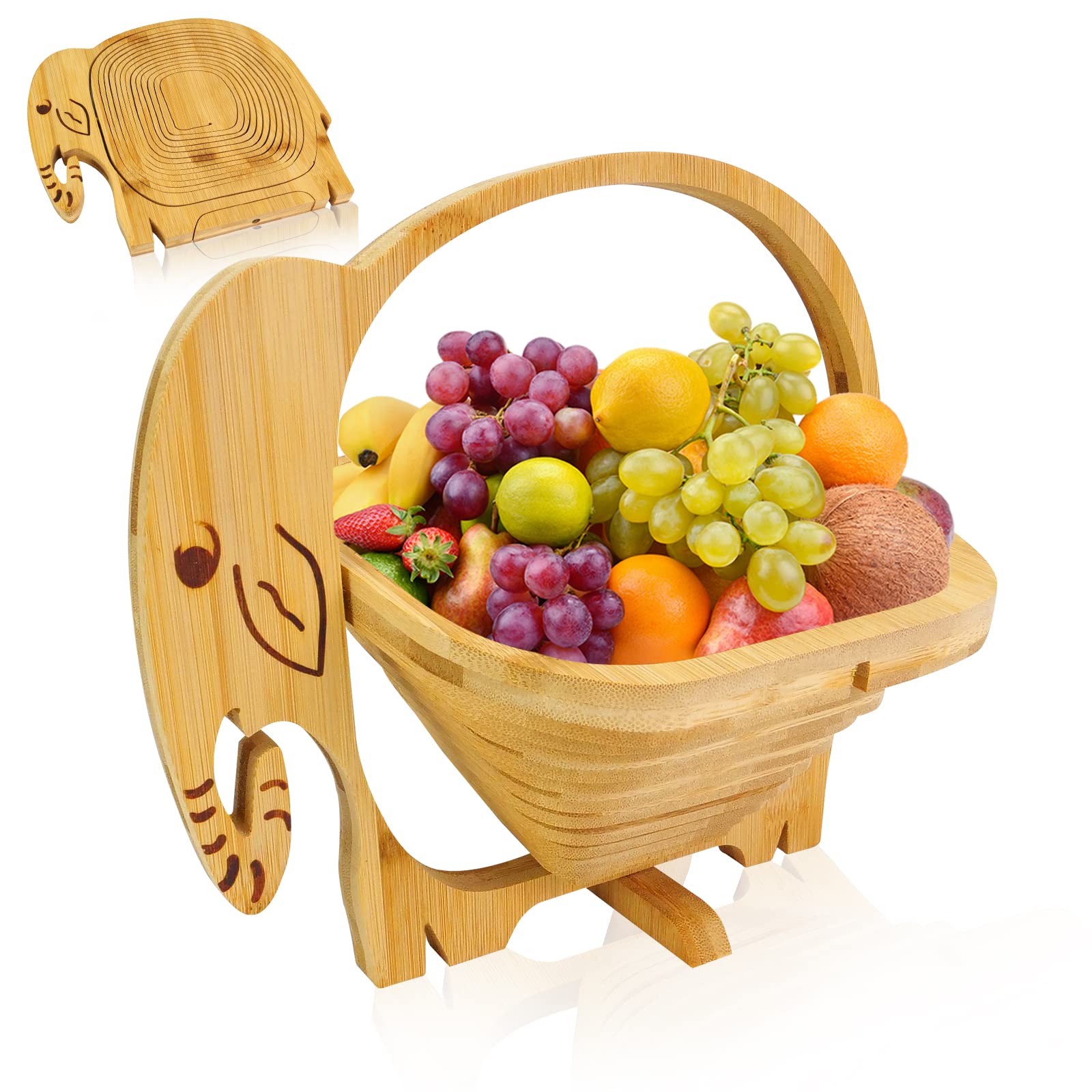 🔥Hot Sale 49% OFF - Foldable Bamboo Fruit And Vegetable Basket