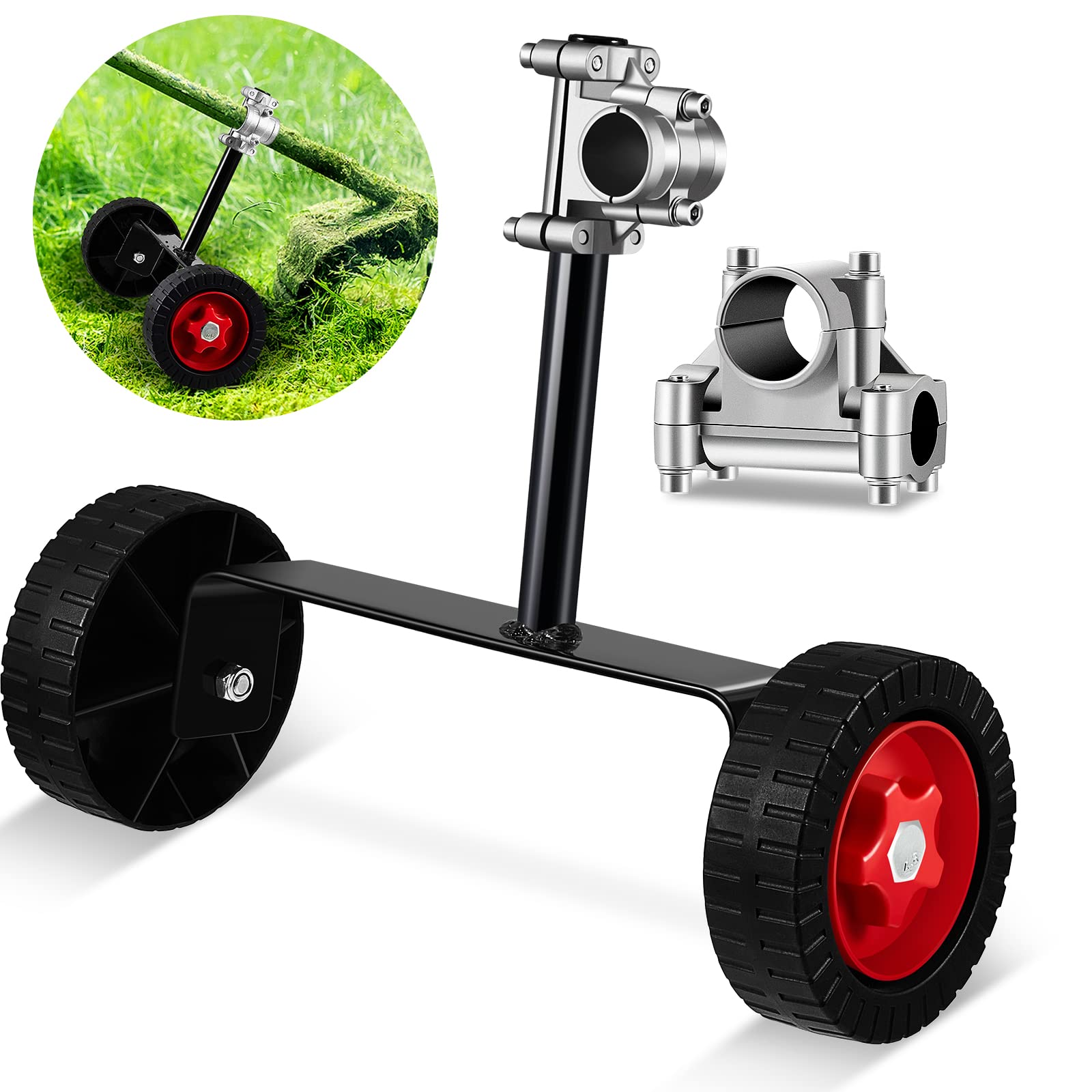 Weed Trimmer Adjustable Support Wheels