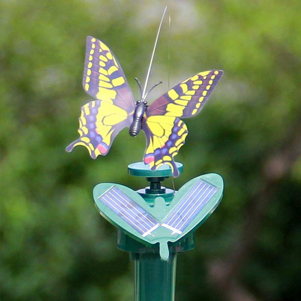 Solar Powered Fluttering Wobble Humming Bird and Butterfly