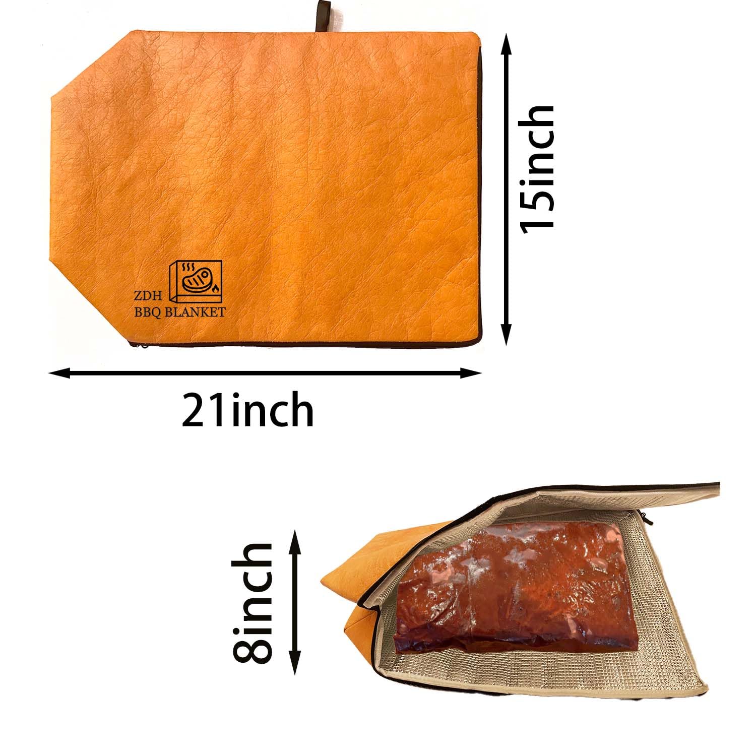 Reusable Meat Insulated Resting Bag with Zipper，Keep Warm Tender and Juicy