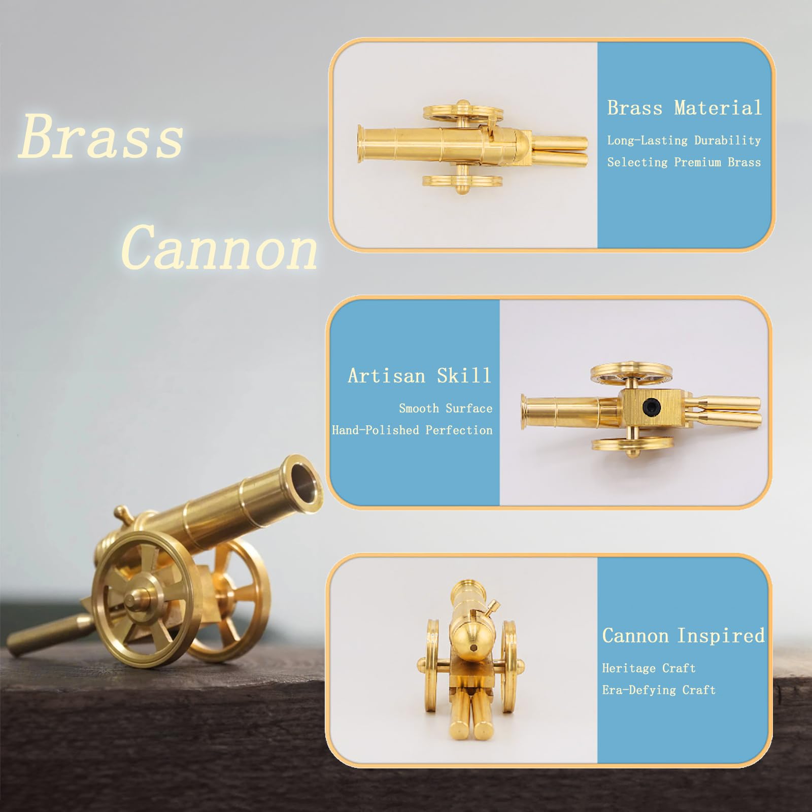 🌲Christmas Sale 49% OFF🎁 Solid Brass Cannon