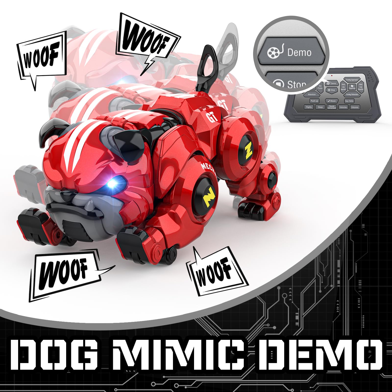 Remote Control Stunt Robo Dog With Sing, Dance, Touch Function
