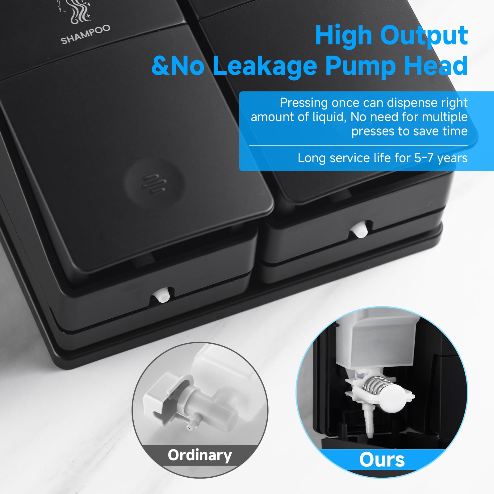 Body Wash Dispenser Wall Mounted for Bathroom