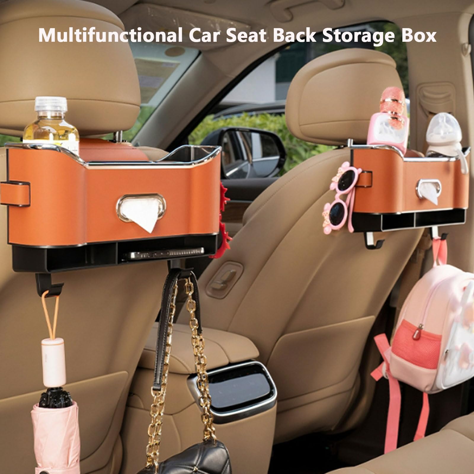 Multifunctional Car Seat Back Storage Box