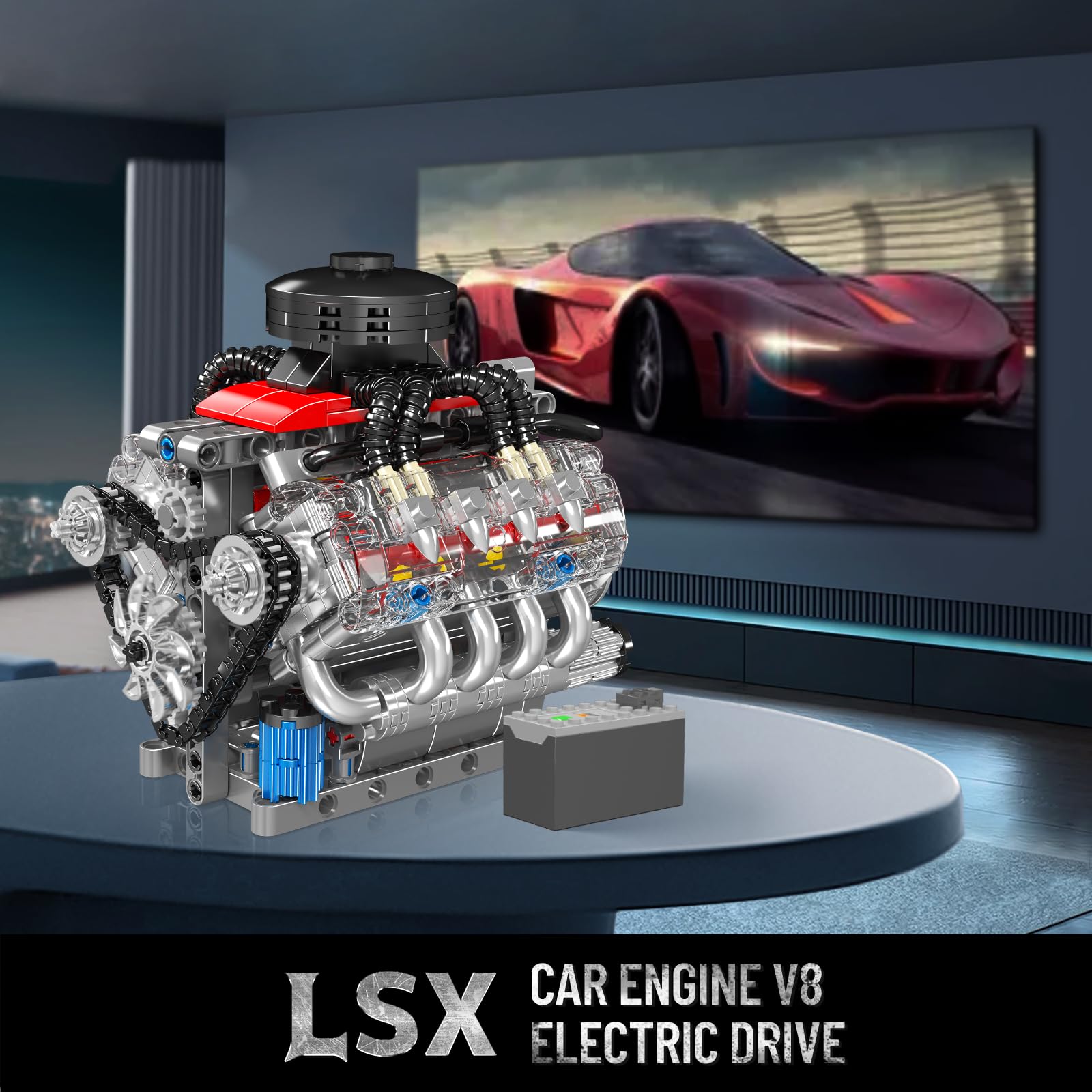 LIMITED EDITION 🚗Teching V8 Car Engine Model Kit