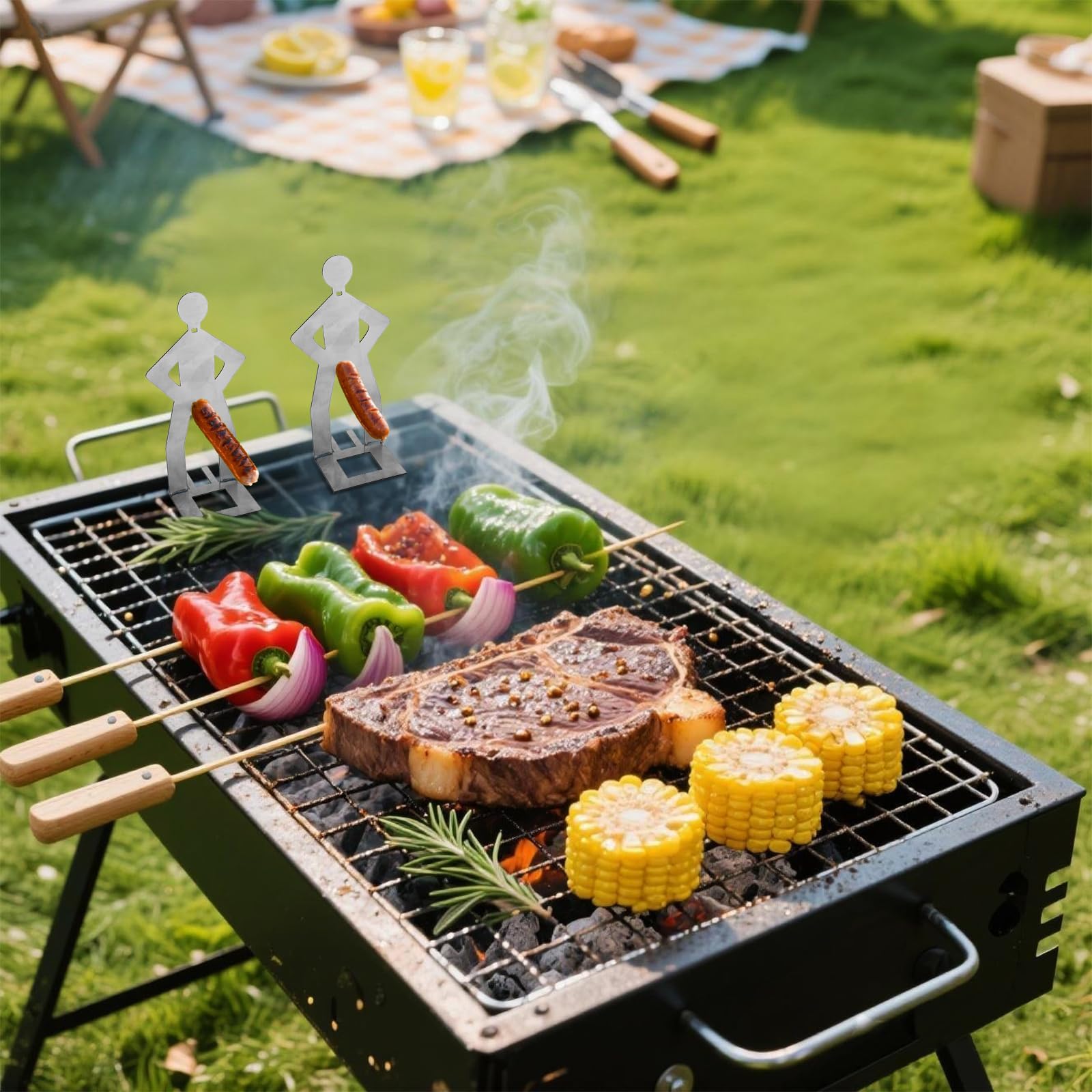 2025 New Funny Stainless Steel Sausage Holder