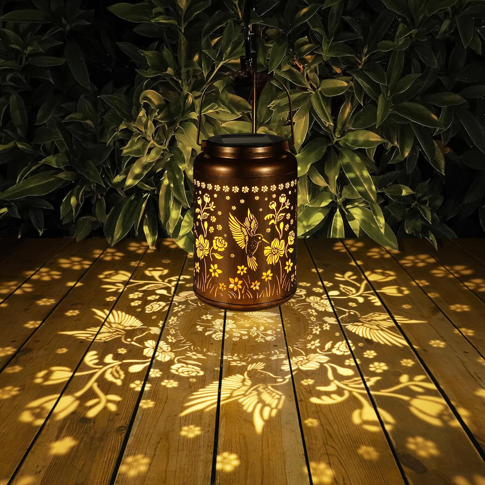 Hummingbird Waterproof LED Decorative Garden Solar Lantern