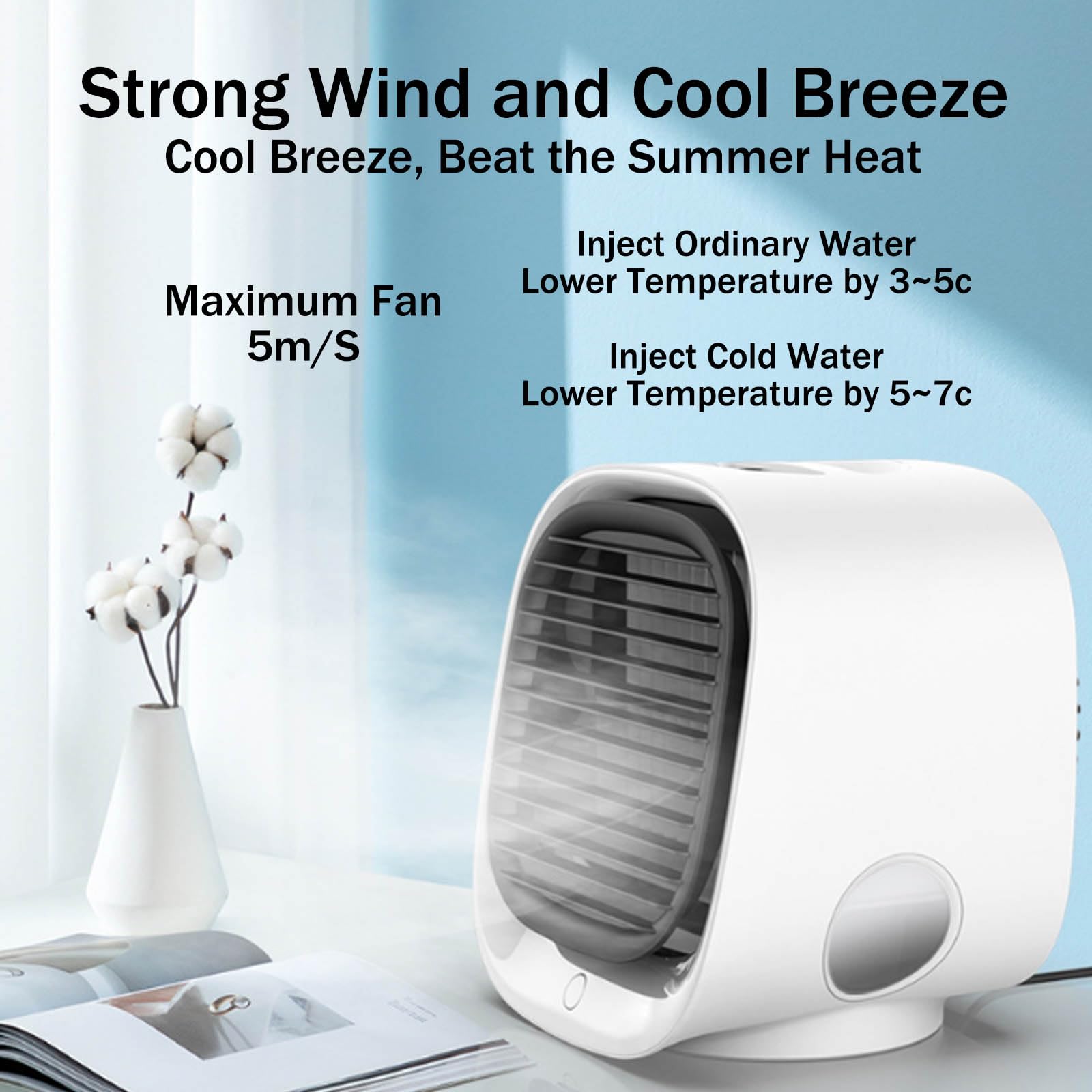 2025 Air Cooler with LED Nightlight