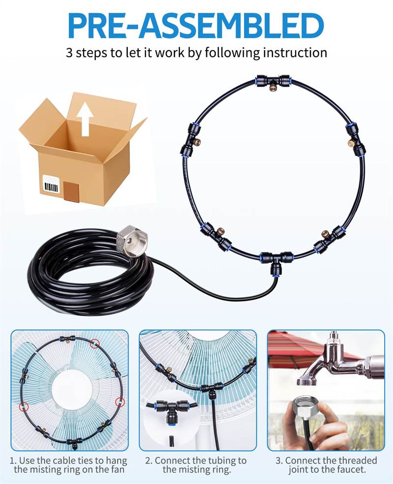 Fan Misters for Cooling Kit