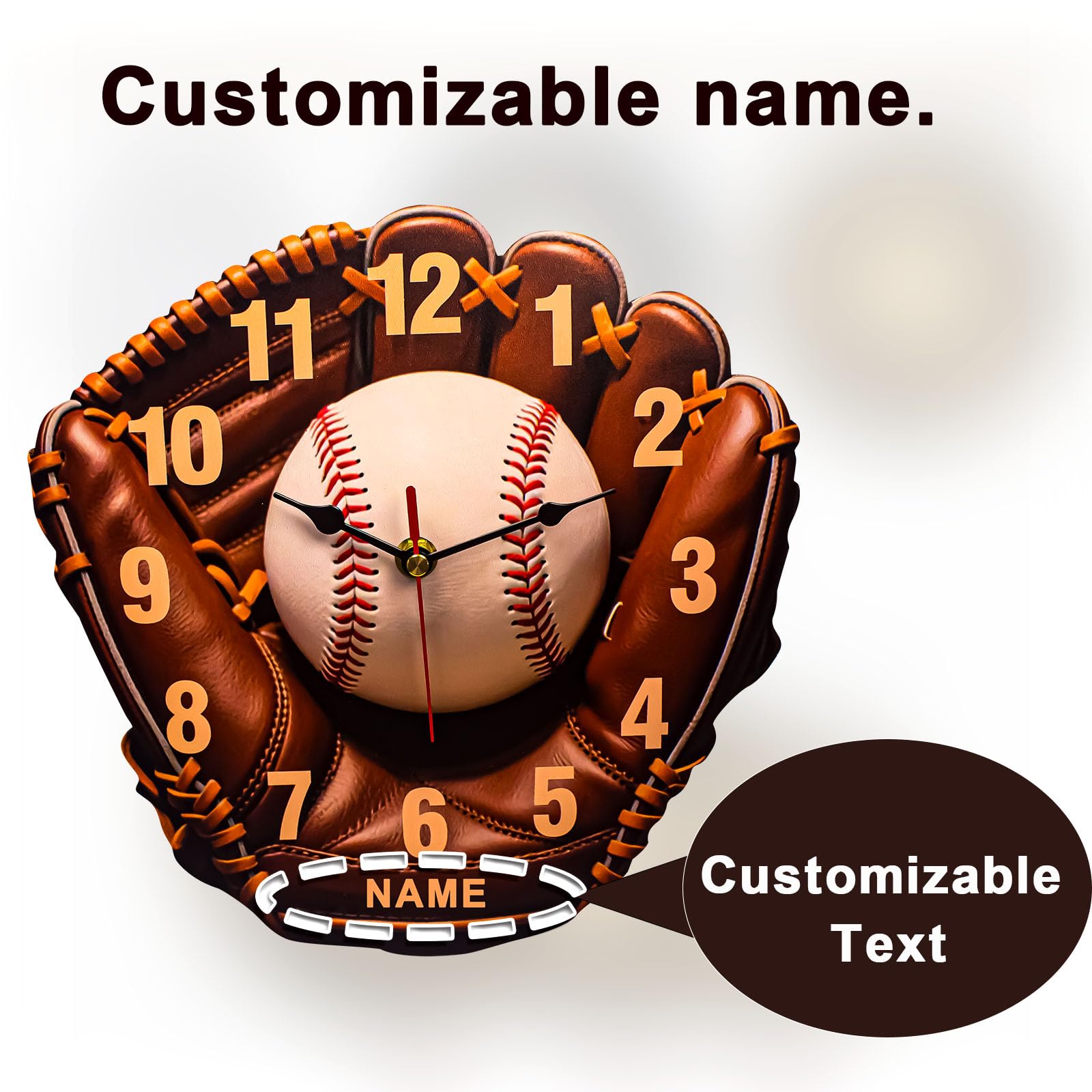 ⚾Baseball gloves wall clock