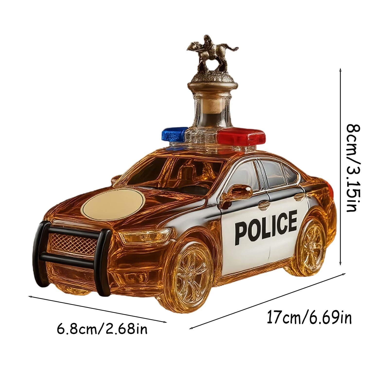 Police Car Whiskey Bottle