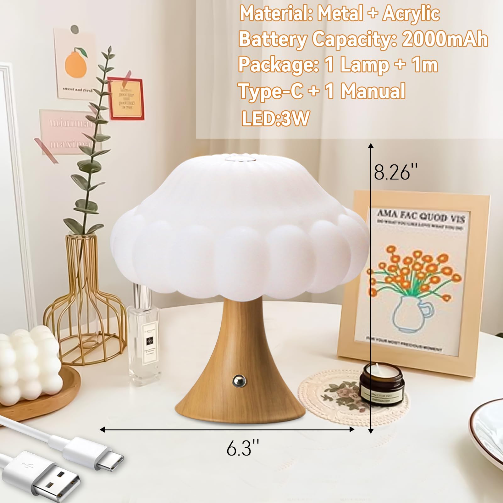 🍄Mushroom Table Light
