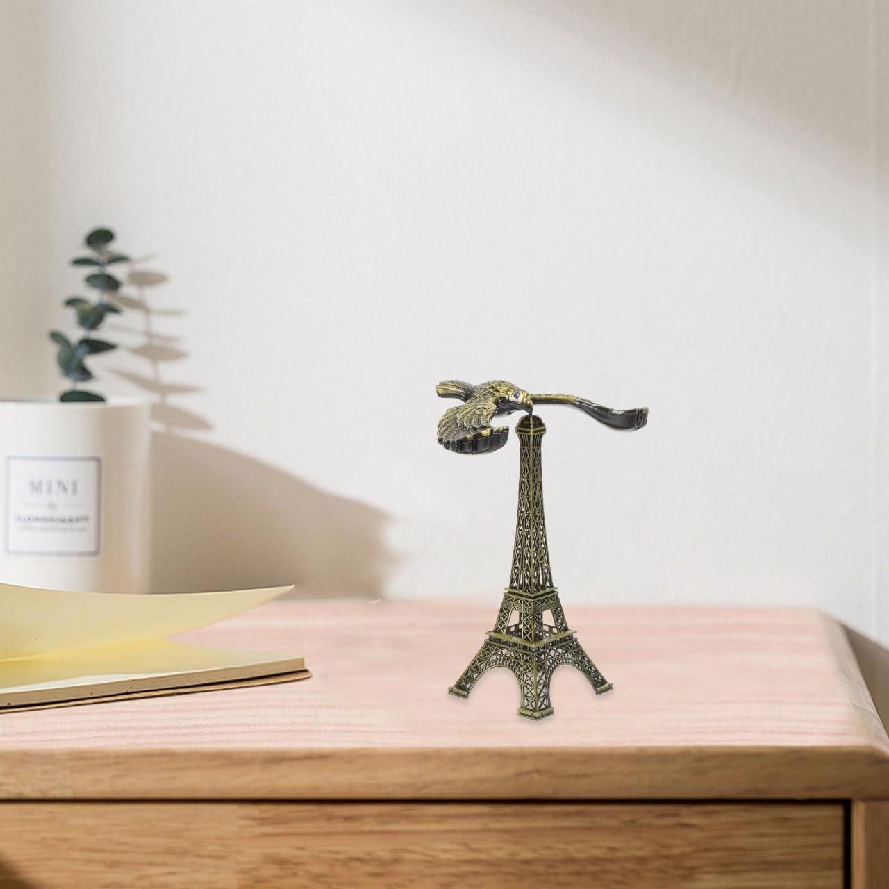 Metal Eiffel Tower Balance Eagle