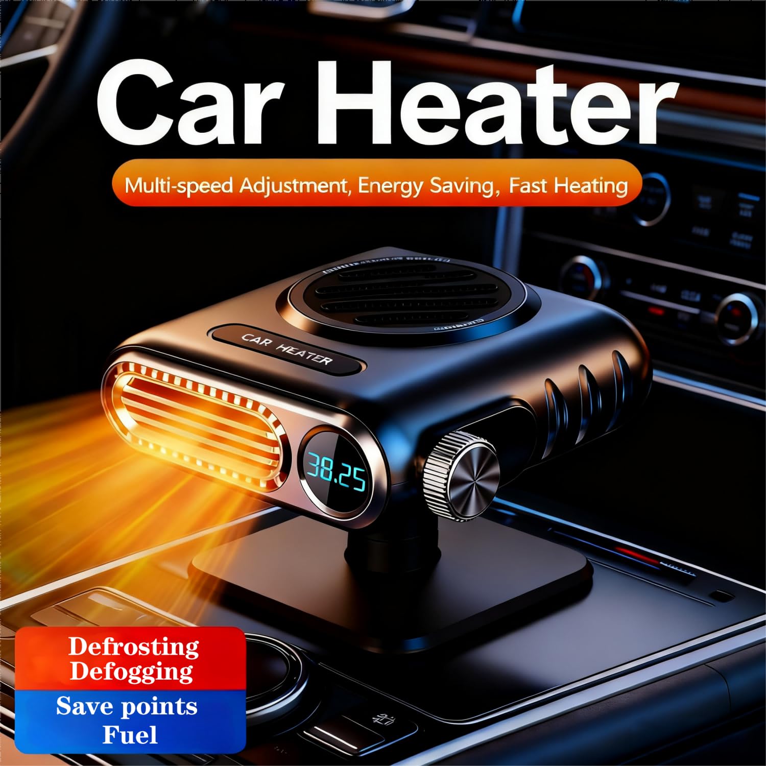 150W Portable Car Heaters for  Car Defogger and Defroster