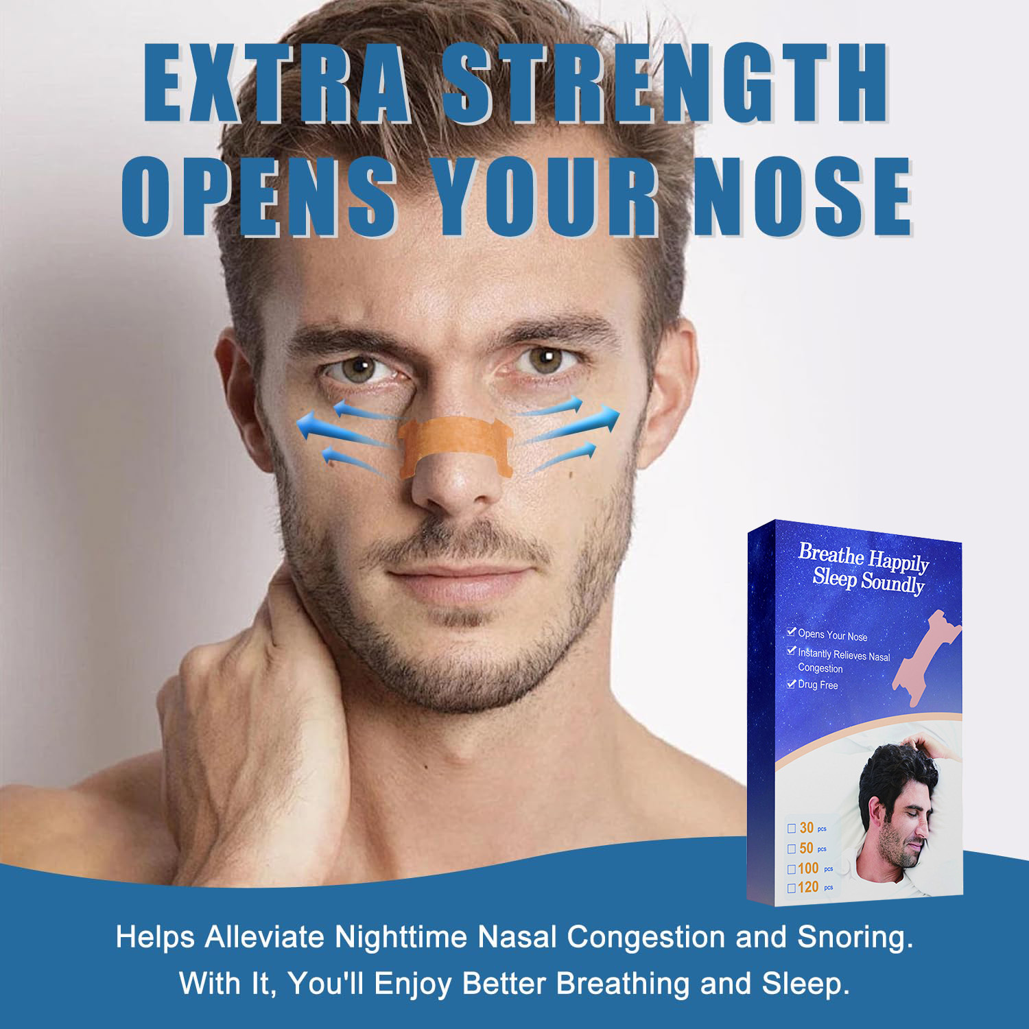 120 Count Nasal Strips for Snoring