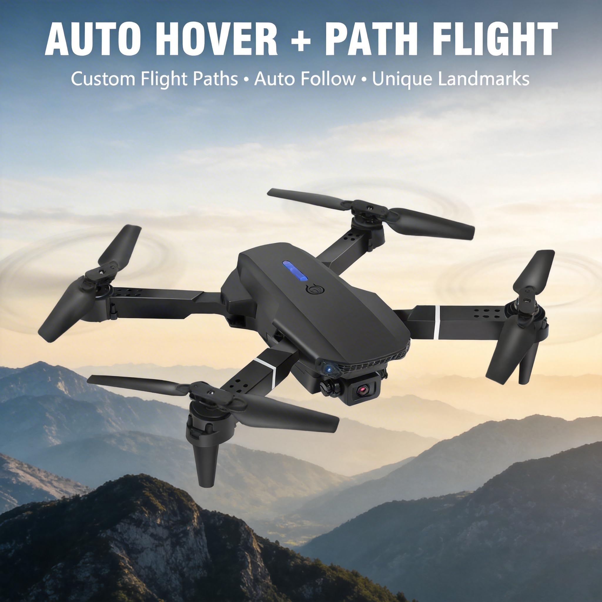 🚁Foldable 1080P FPV Camera Drone – Beginner-Friendly Mini Quadcopter