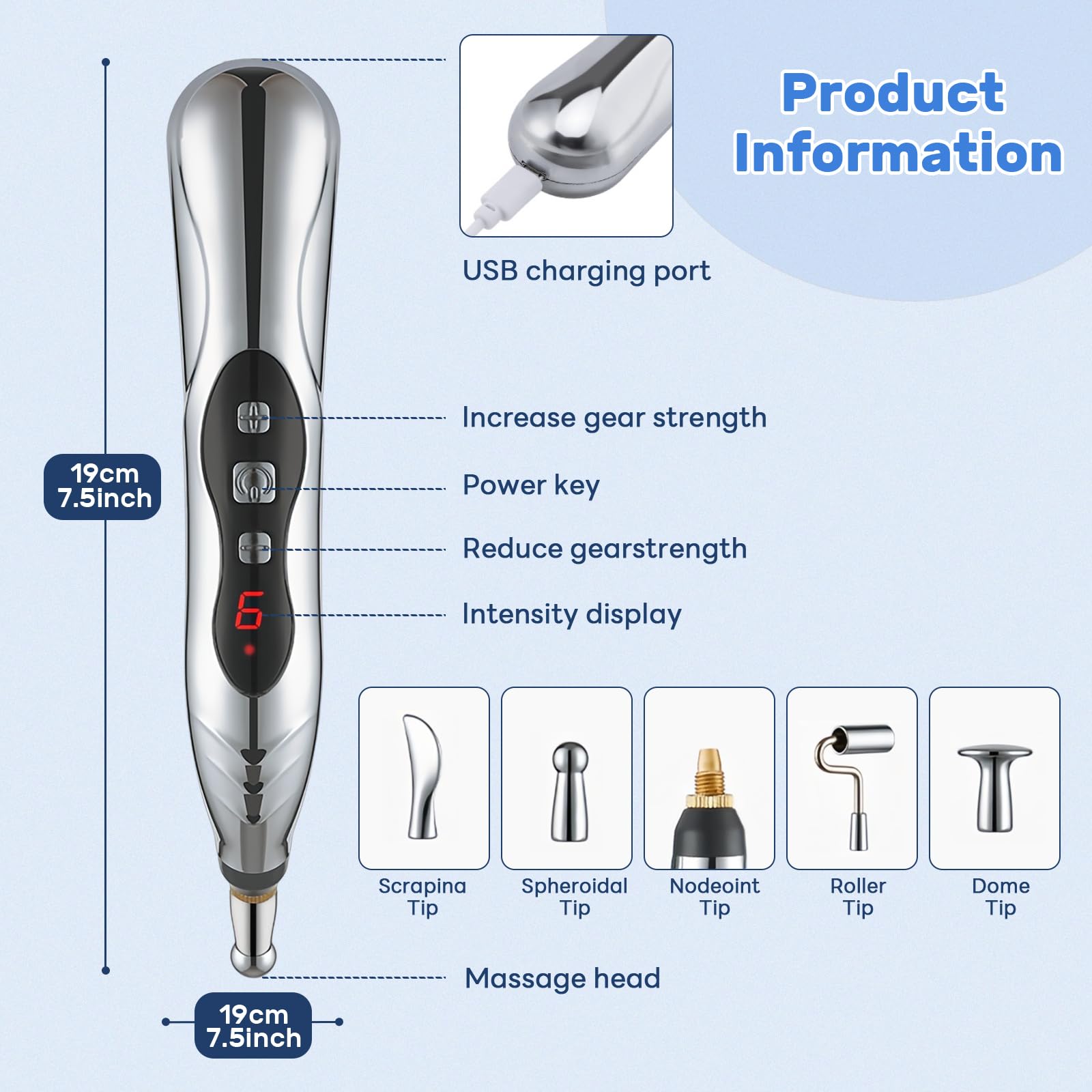 👍5-in-1 Electronic Acupuncture Pen