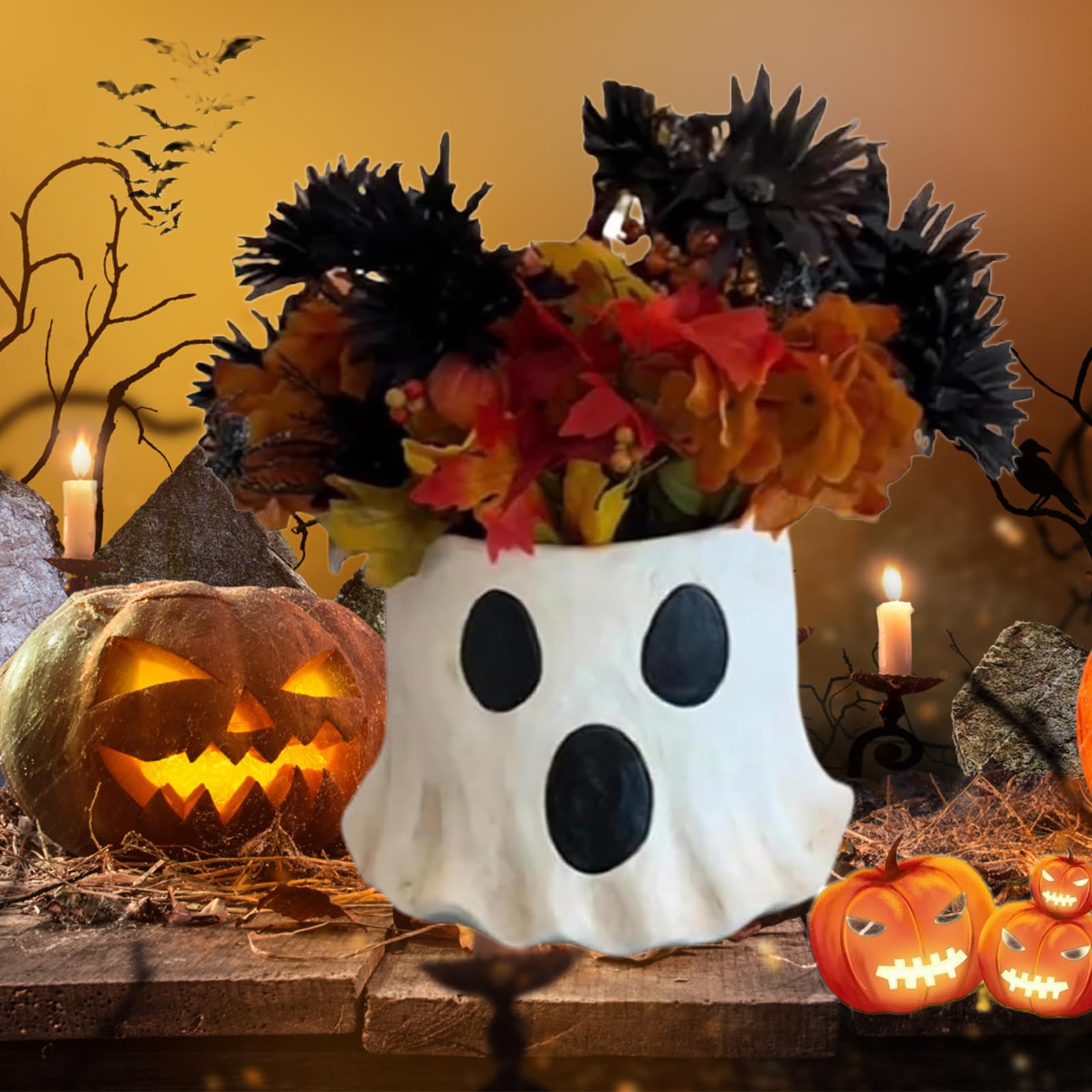 2024 New Cutest Ghost Bucket, Ghost Barrel, Halloween Planter