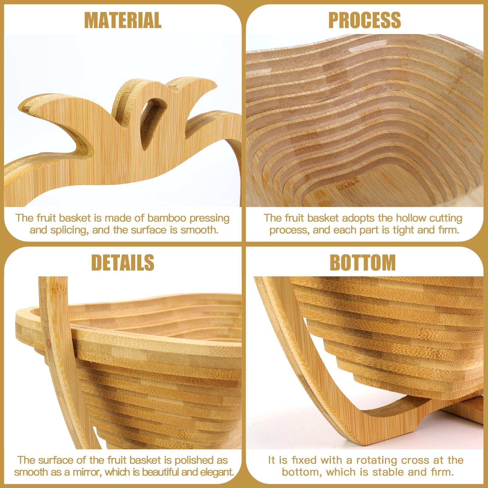 🔥Hot Sale 49% OFF - Foldable Bamboo Fruit And Vegetable Basket