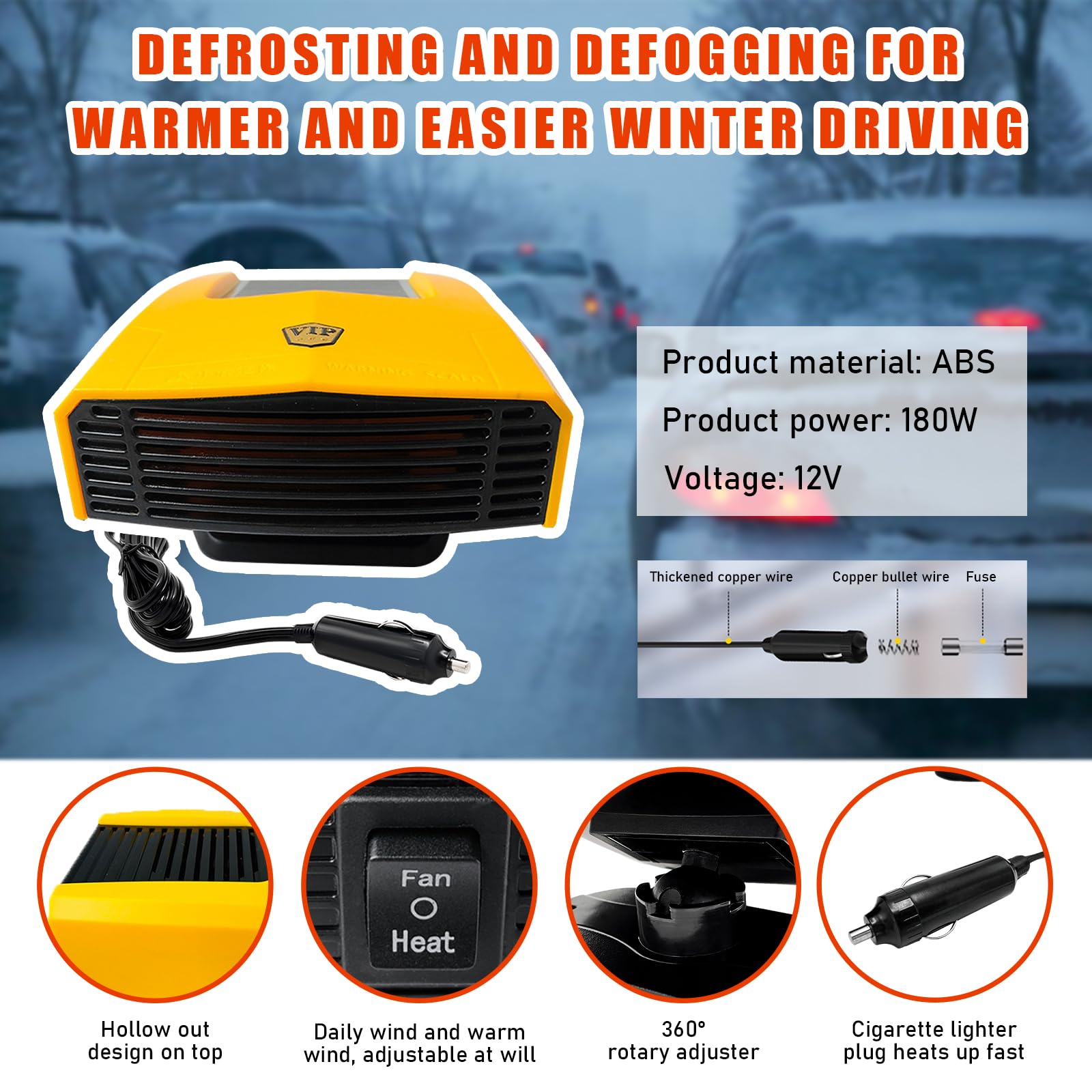 🎁Hot Sale - Portable Car Heater